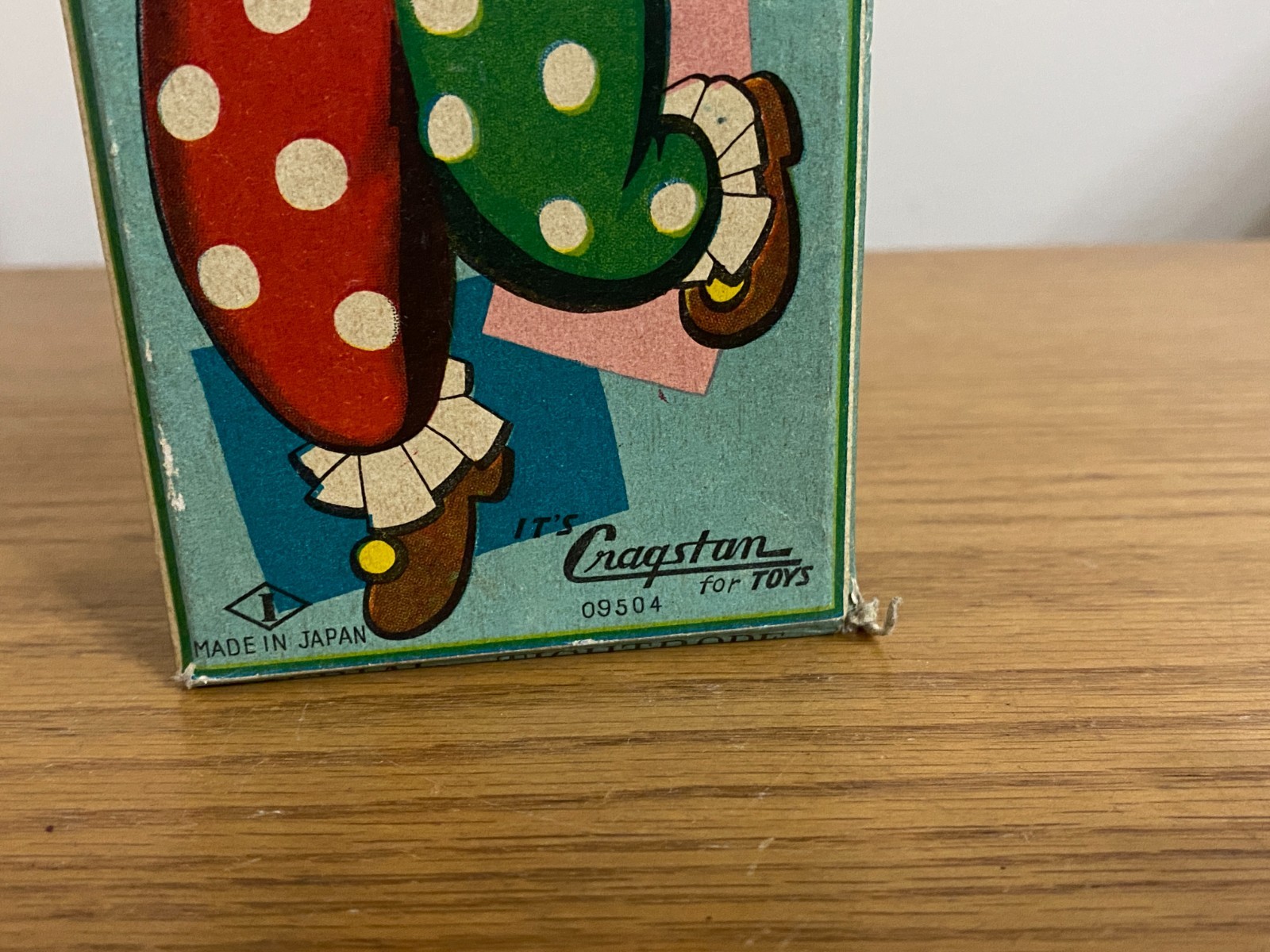 Cragstan Clown Tightrope Climbing Wind-up Toy & Box Works ZA-15