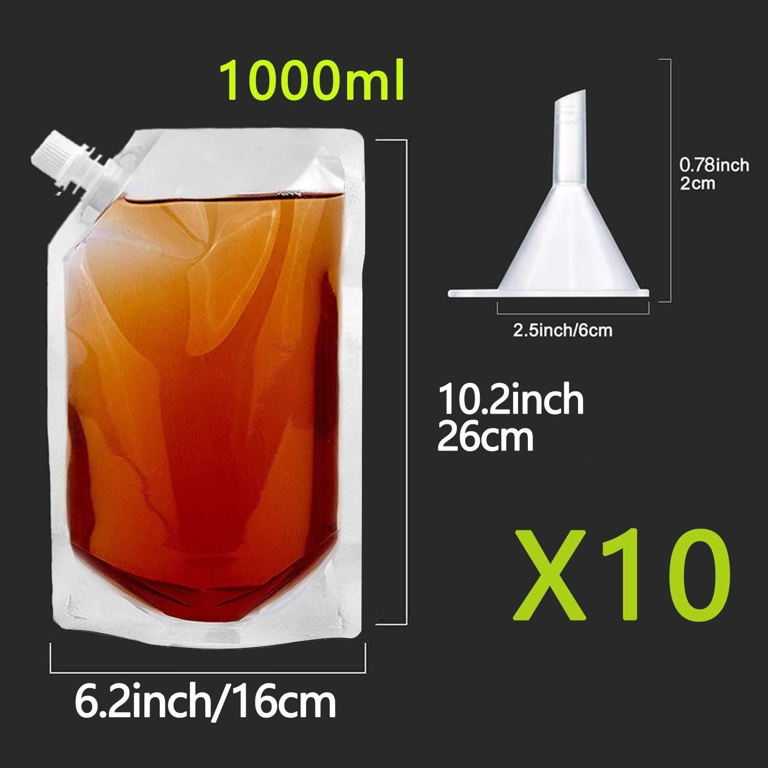 Travel-Friendly 32oz BPA-Free Drink Bags – Durable, Reusable, and Leak-Proof