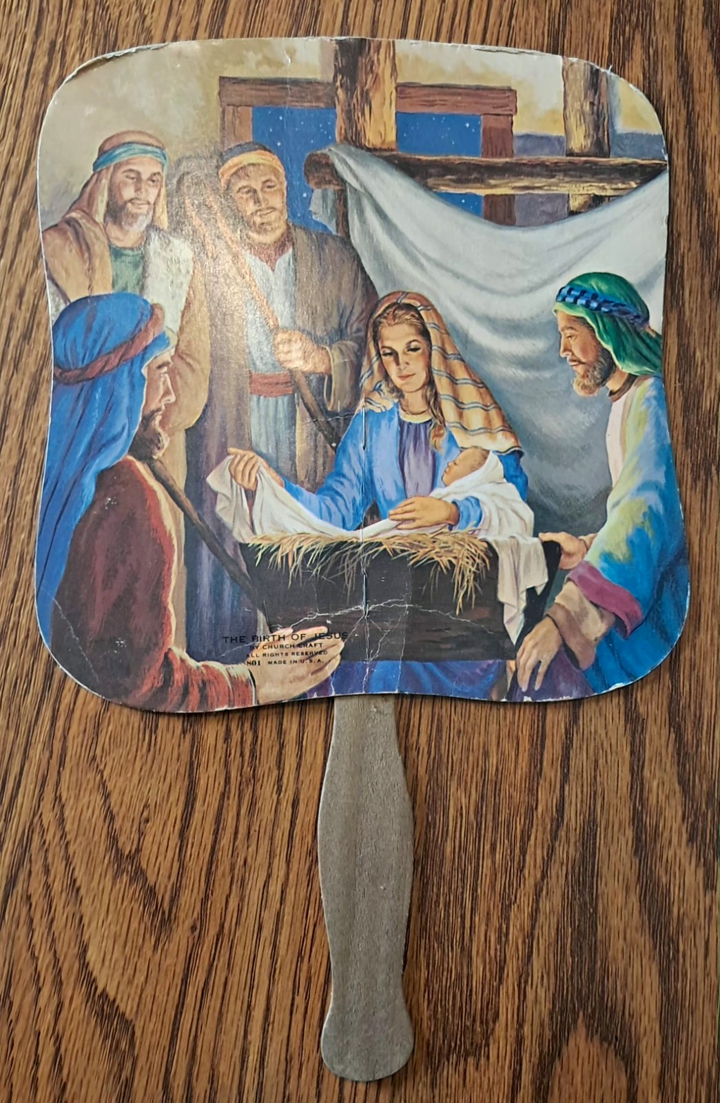 8 VINTAGE FUNERAL FANS PAPER ADVERTISING FANS (3) TRI-FOLD CHRISTIAN RELIGION