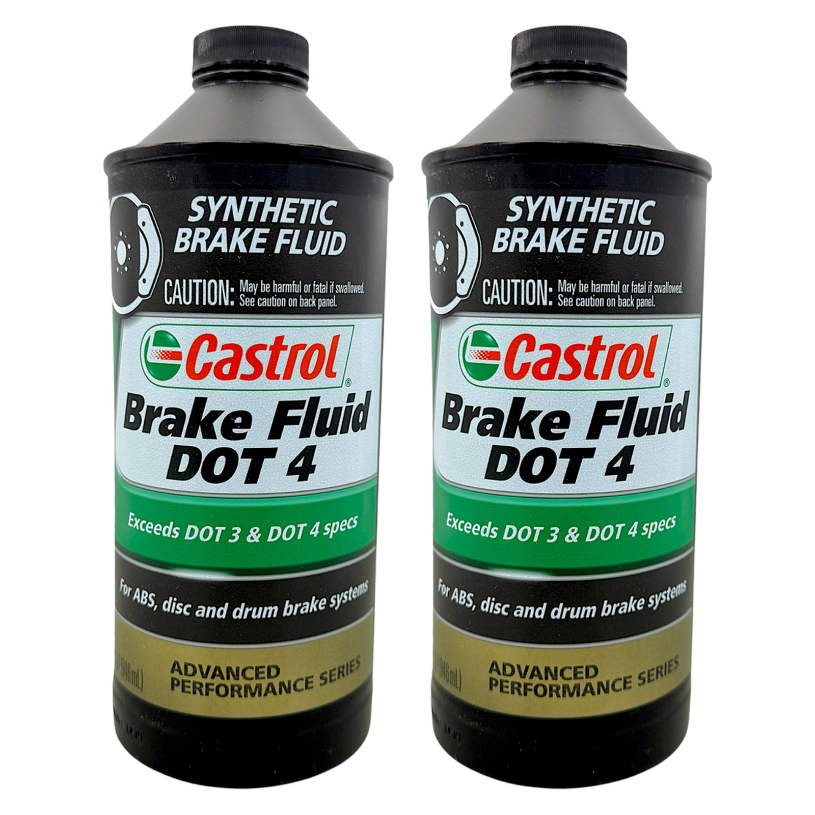 Castrol 12614 Dot 4 Synthetic Brake Fluid, 1 Quart (946ml)