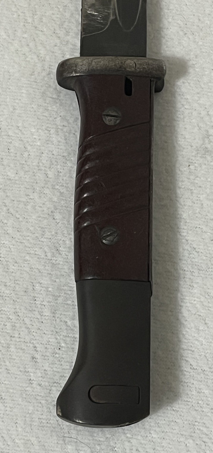 WW2 GERMAN K98 BAYONET WITH SCABBARD AND FROG