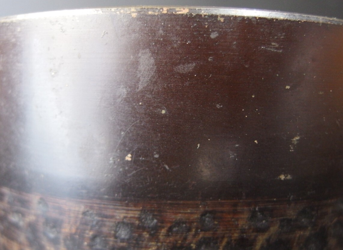 or25116 JAPANESE BUDDHIST SINGING BOWL ORIN GONG 18.1 cm /7.1 inch Width VINTAGE