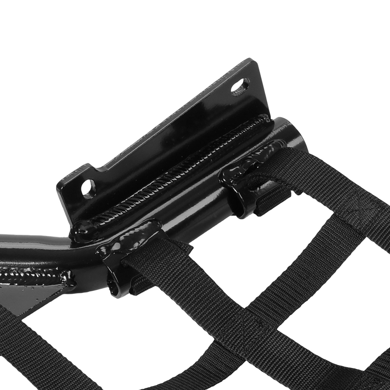 Nerf Bars For Yamaha Raptor 700 YFM 700 YFM700R Black W/ Black Net All Years