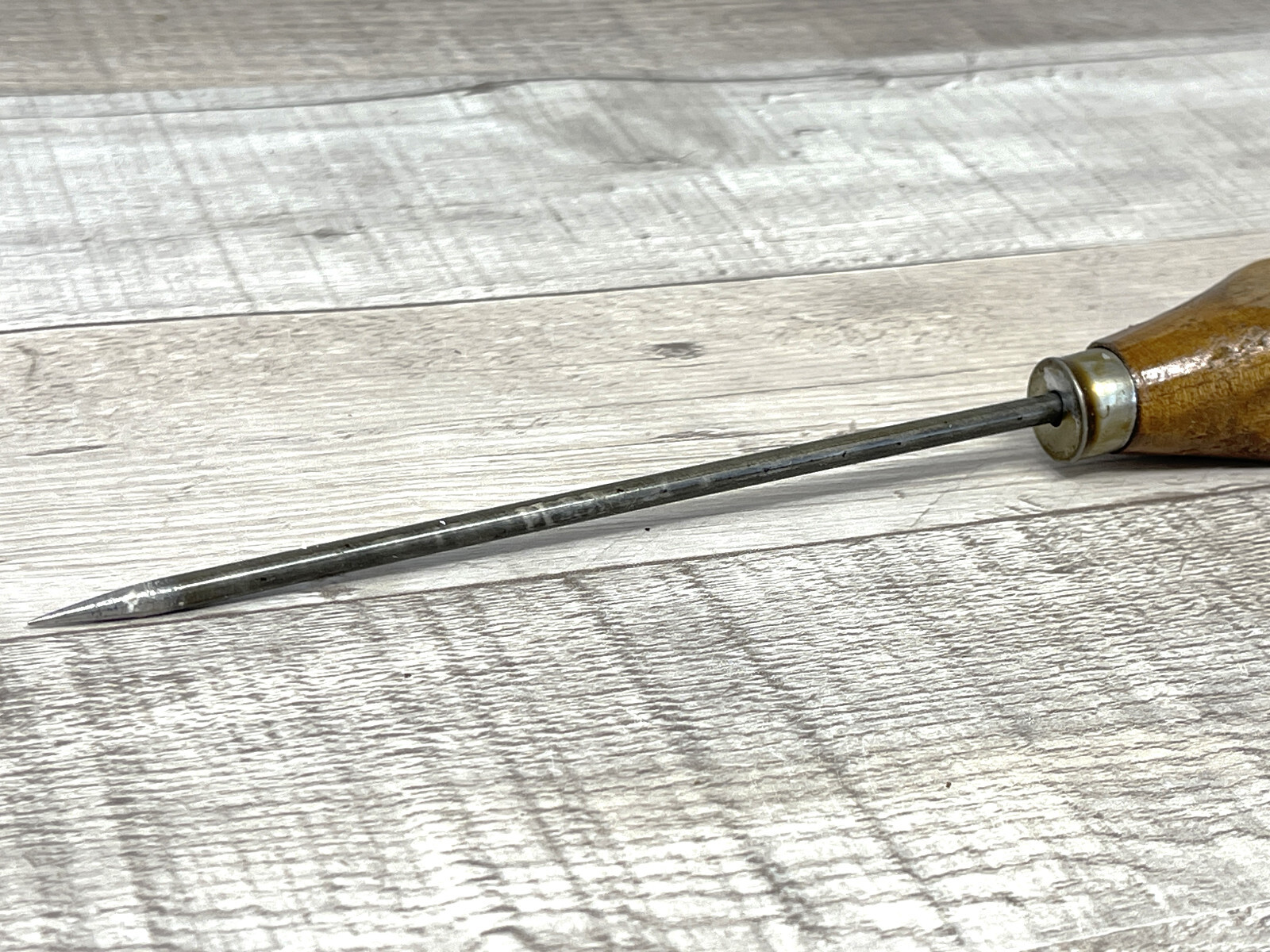 Vintage Style Replica Wood Handle Ice Pick Triumph Motorcycles Advertising