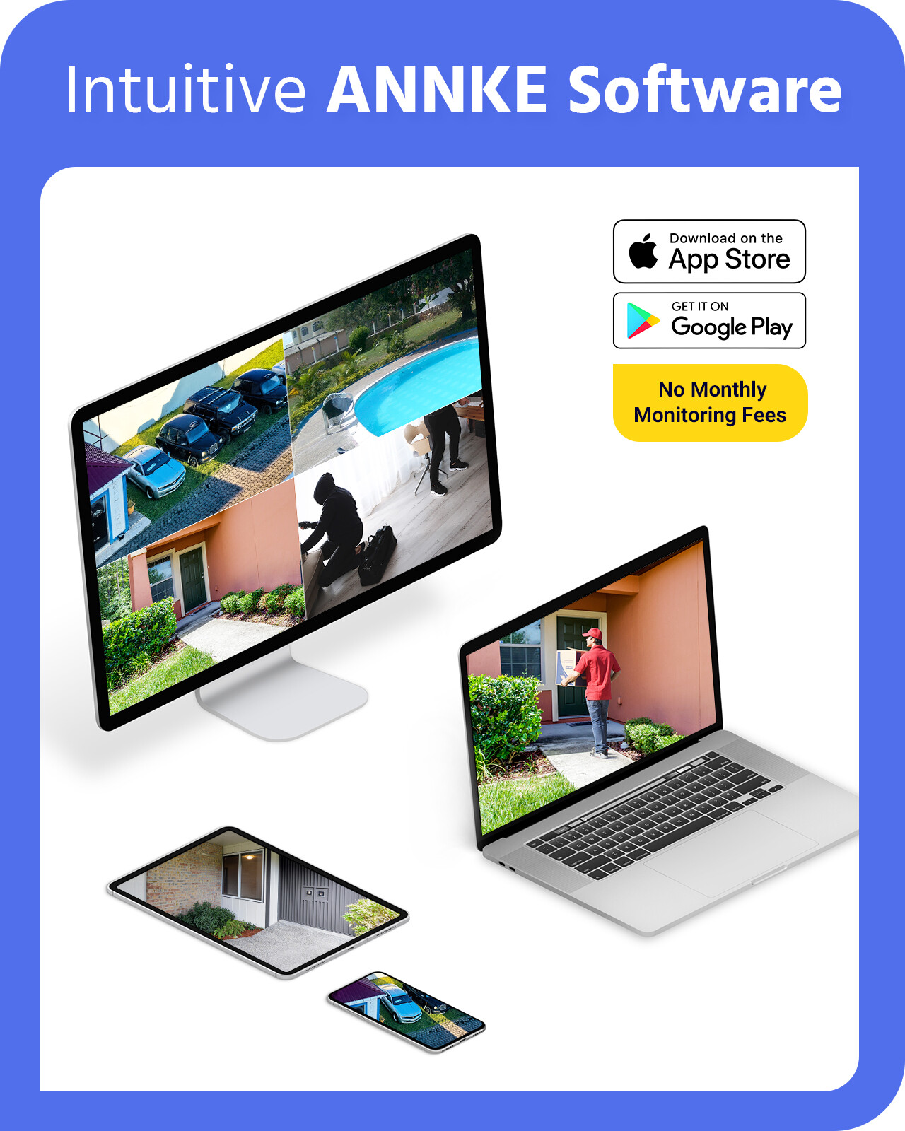 ANNKE HD 6MP POE NVR IP Network Video Recorder H.265+ for Smart Security System