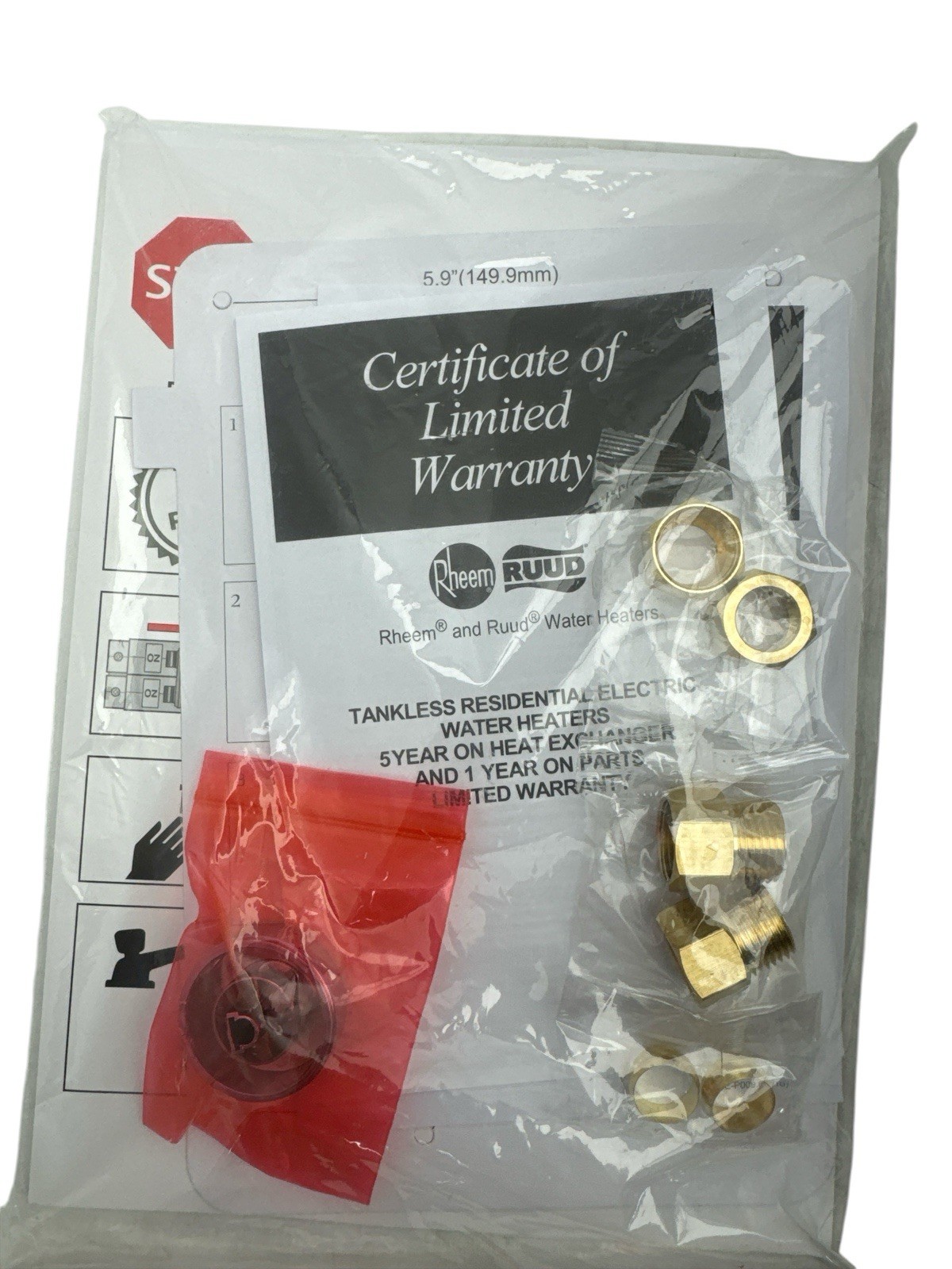 Rheem Performance RETEX-08 Electric Tankless Water Heater 8 kW 1.55 GPM (OB)