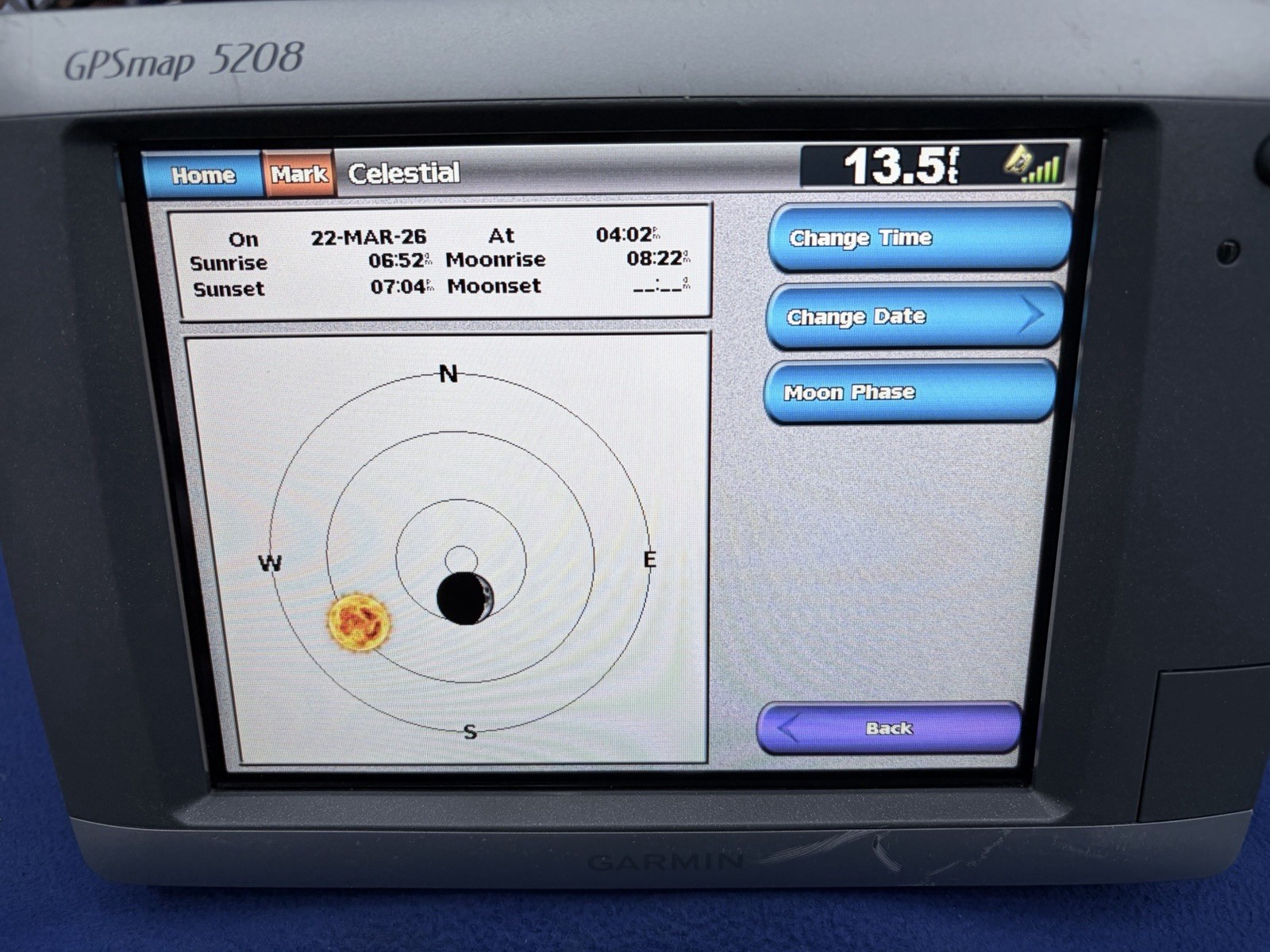 Garmin GPSmap 5208 GPS Chartplotter Multifunction Display Unit- Tested Working