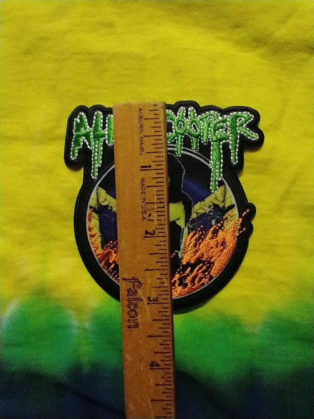 Alice Cooper In Flames 3.25 x 3 Inches Iron On Patch