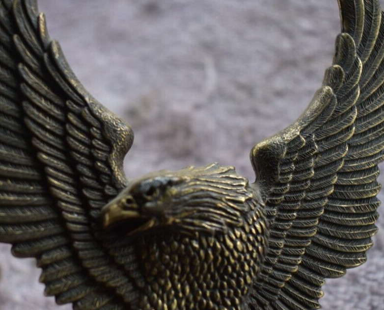 Vintage Harley-Davidson FXR 1970-80s Eagle Bar & Shield Sissy Bar Emblem Mount#2