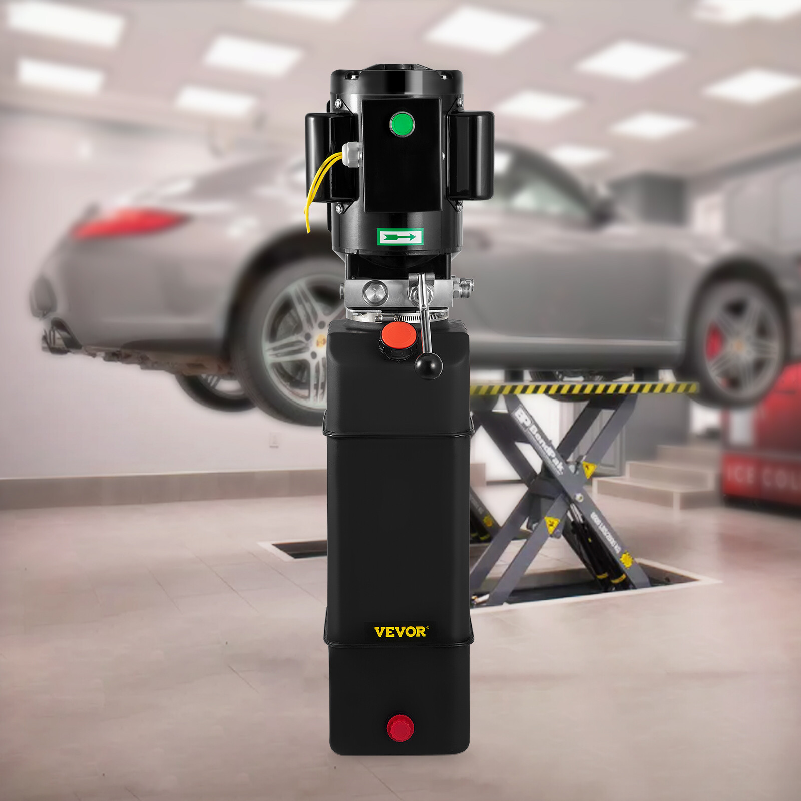 14qt/3.5gal Car Lift Hydraulic Power Unit AC 220V for Auto Repair 60HZ 2880RPM