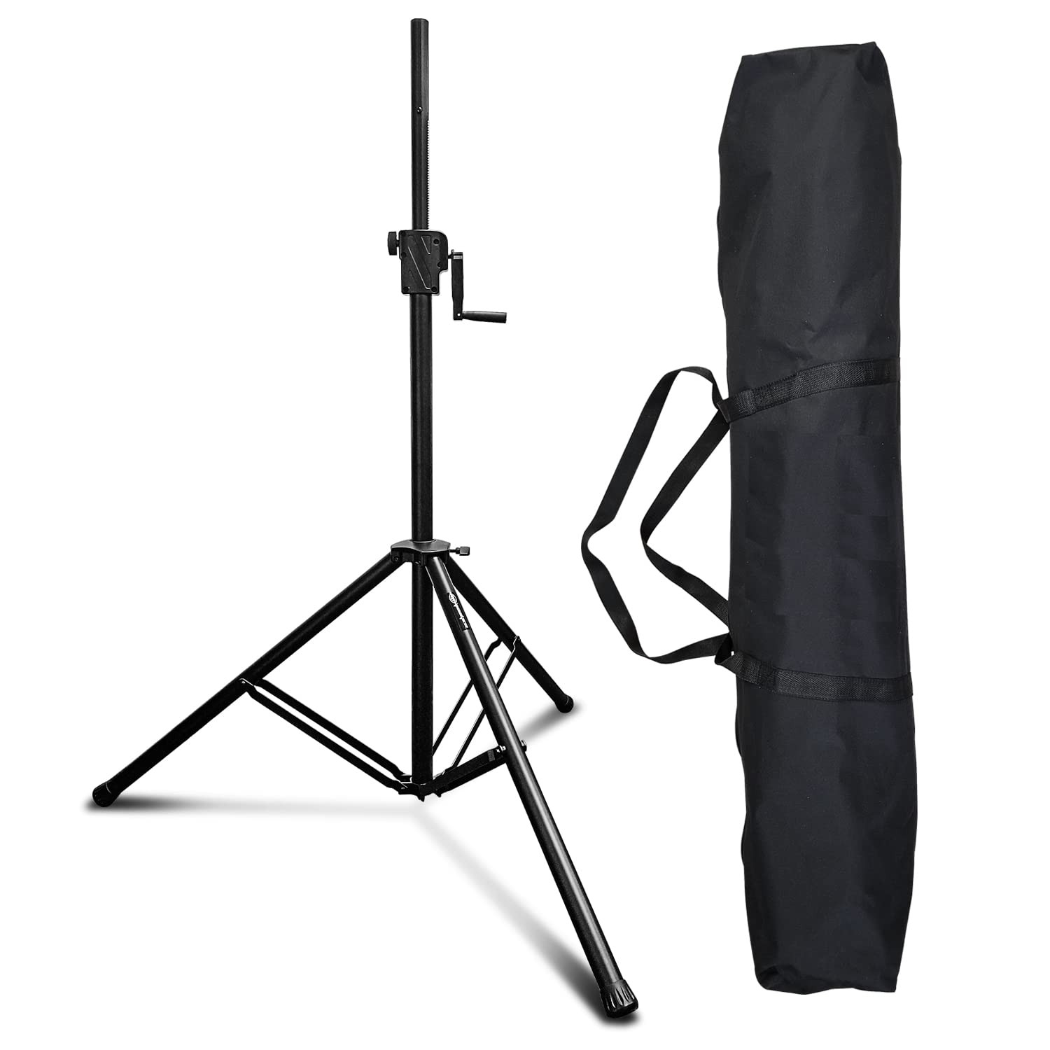 AxcessAbles Heavy-Duty Crank-up DJ Stand with Carry Bag | 175LB Load Capacity |