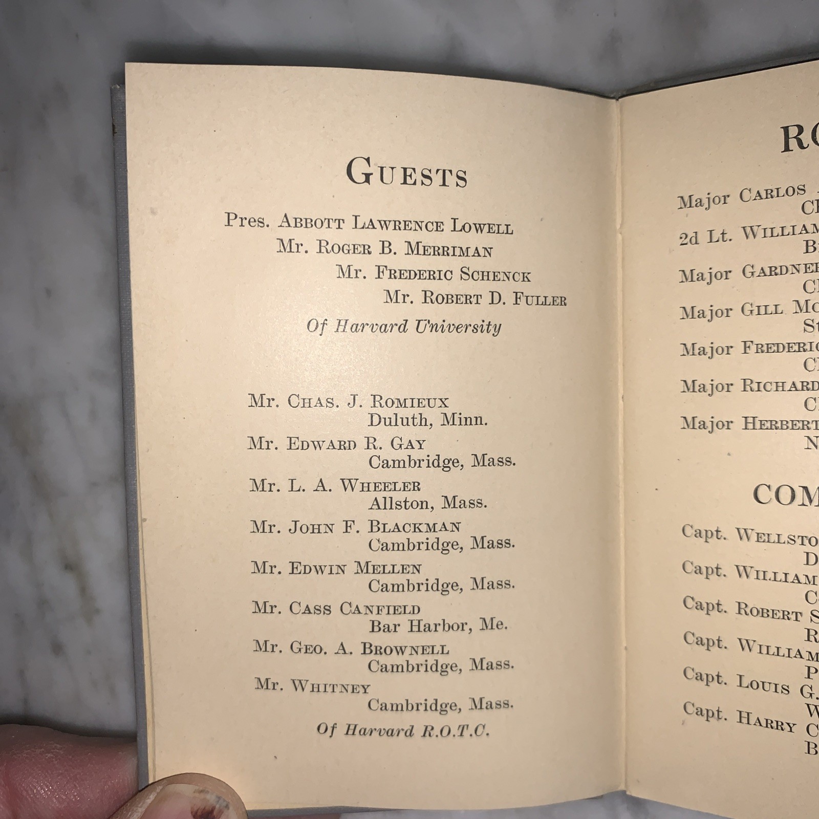 Battalion Officers Dinner Program 28th Infantry Division Pennsylvania