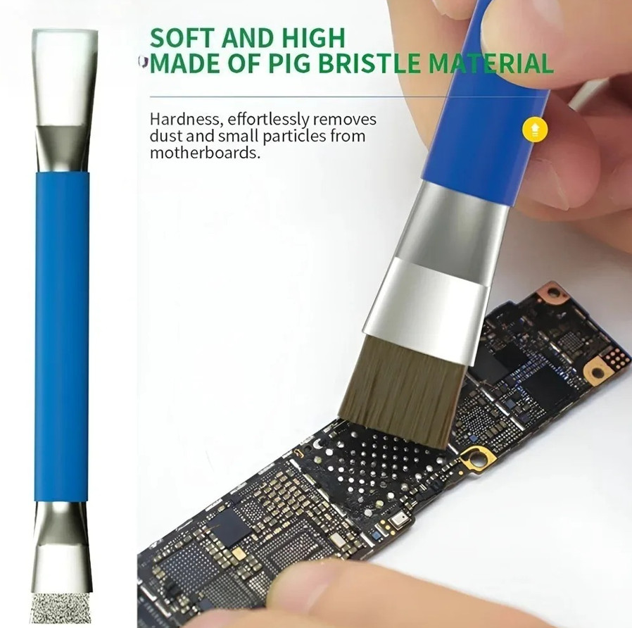 1pc Safe Double-Ended Anti-Static Cleaning Brush PCB Repair Tool - NEW
