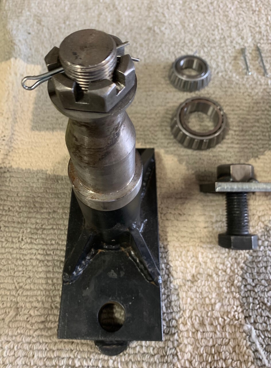 8 x 6.5 Lug 8000LB Shipping Container Wheels, Bolt-on Spindle Kit NEW