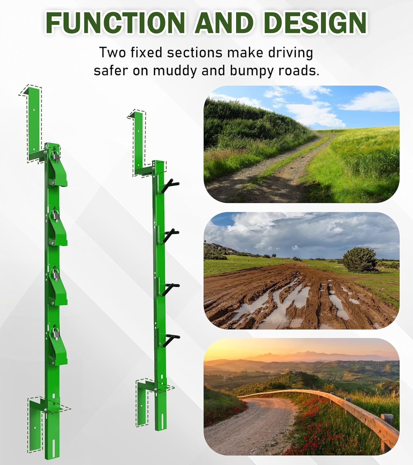 4 Place Lawn Accessories Weed Eater Racks for Trailers Trimmer Racks w/Lock