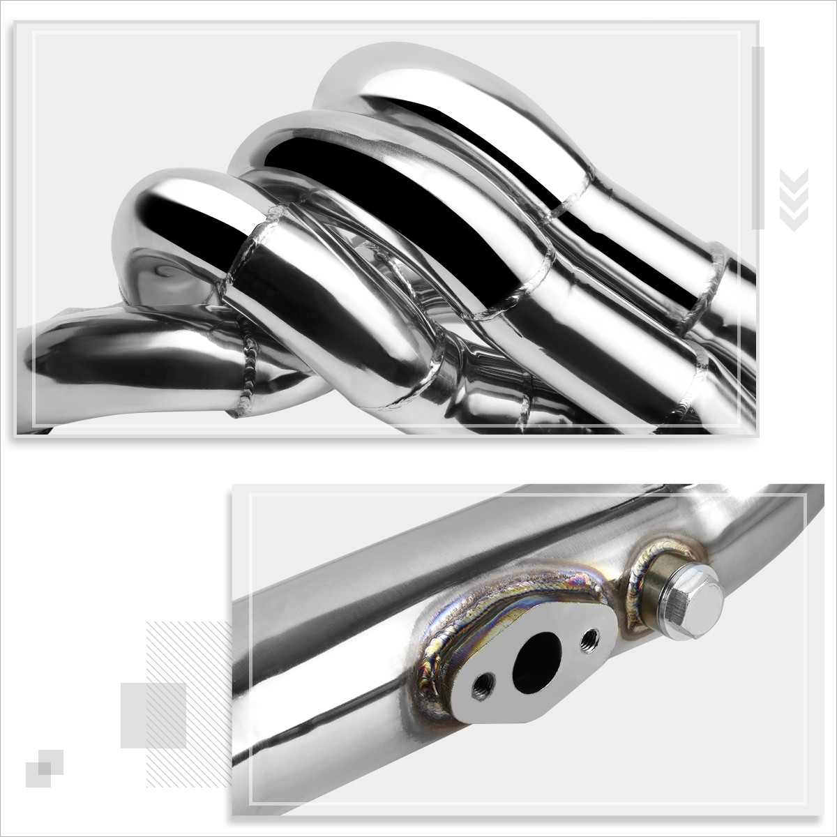 For 85-87 Corolla AE86 1.6L DOHC Stainless Steel Tri-Y Exhaust Header Manifold