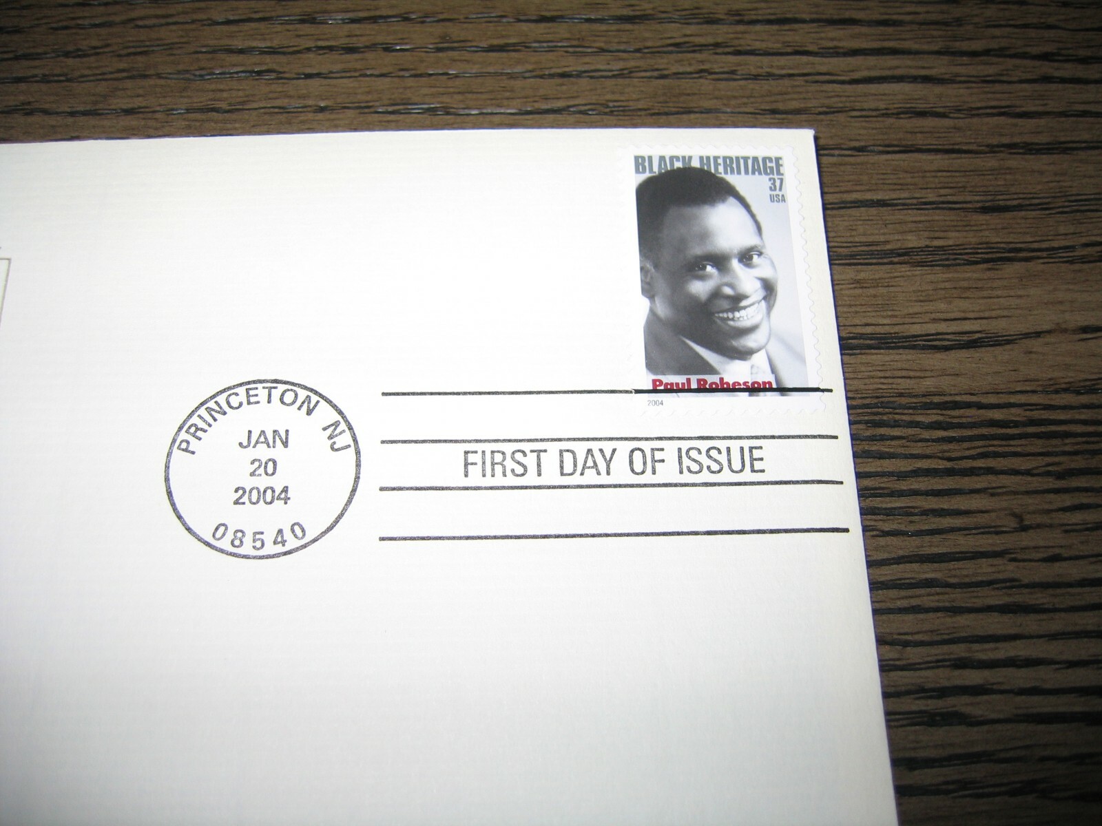 2004 Paul Robeson Black Heritage Series Gold GOLDEN Cover Replica Stamp