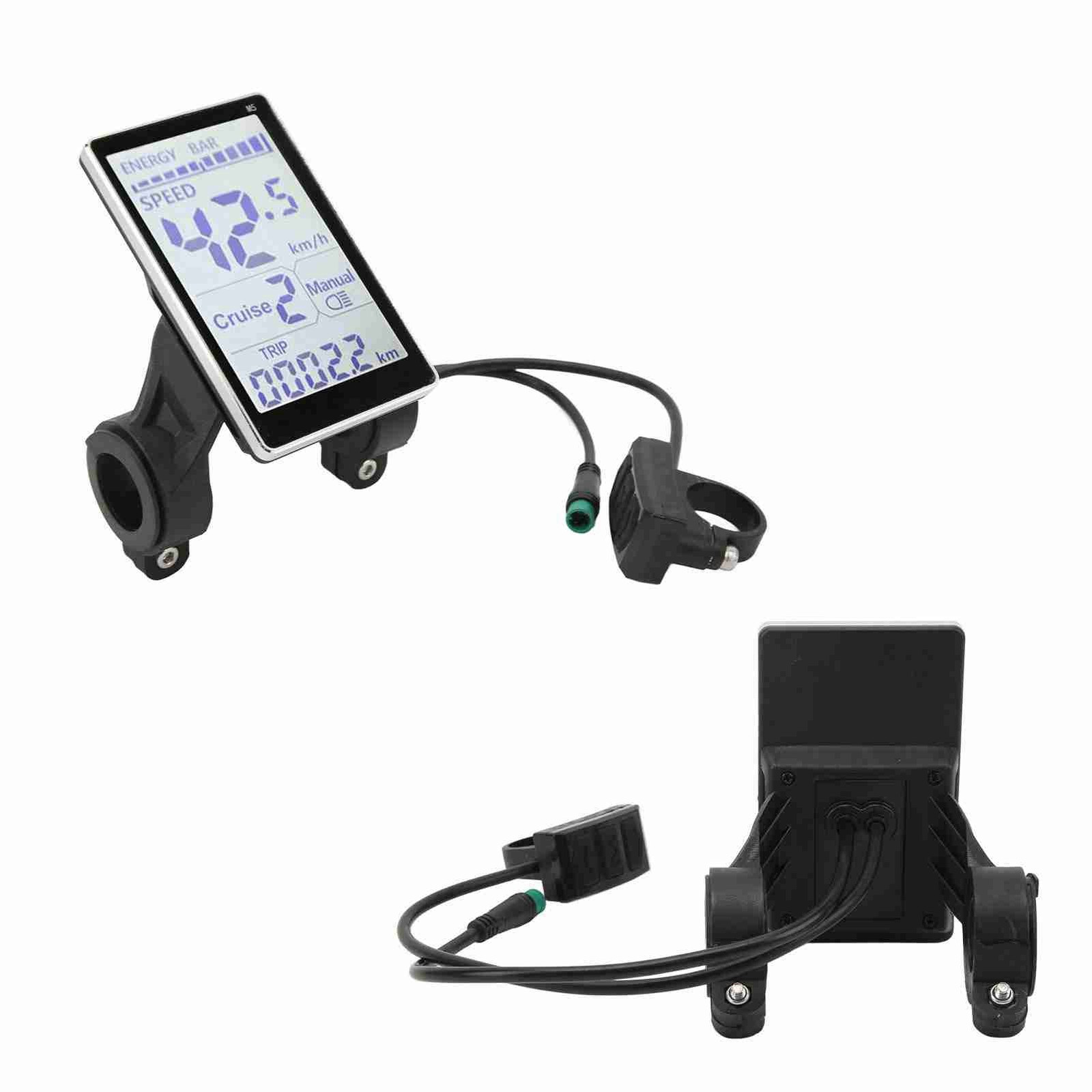 24/36/48/60V E-Bike Speedometer Electric Bike LCD Display Meter Control Panel