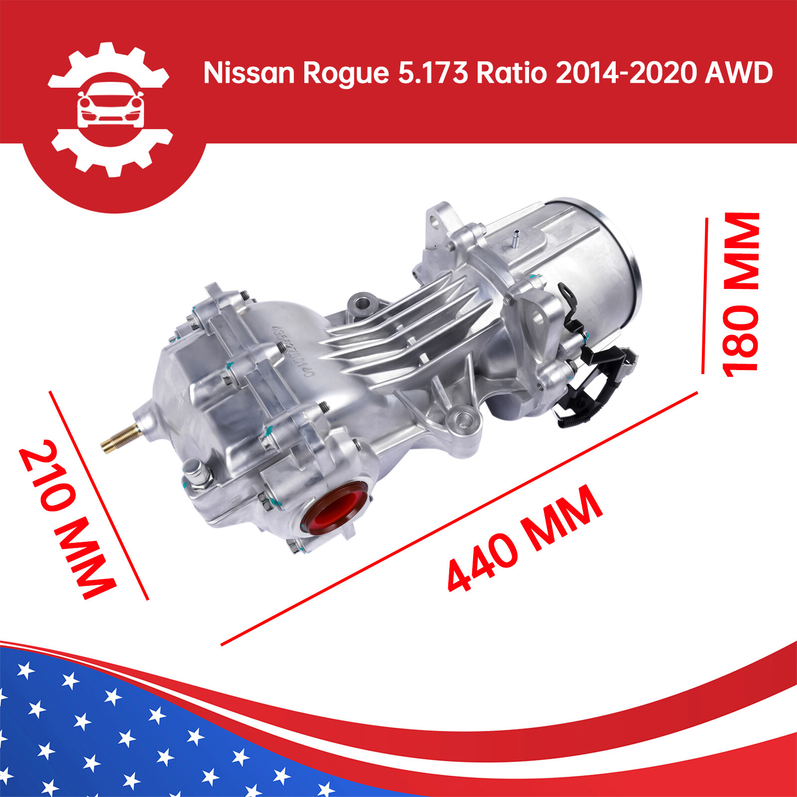 Rear Carrier/Differential AWD for Nissan Rogue 2014-2020 Murano 2015-2020 SUV