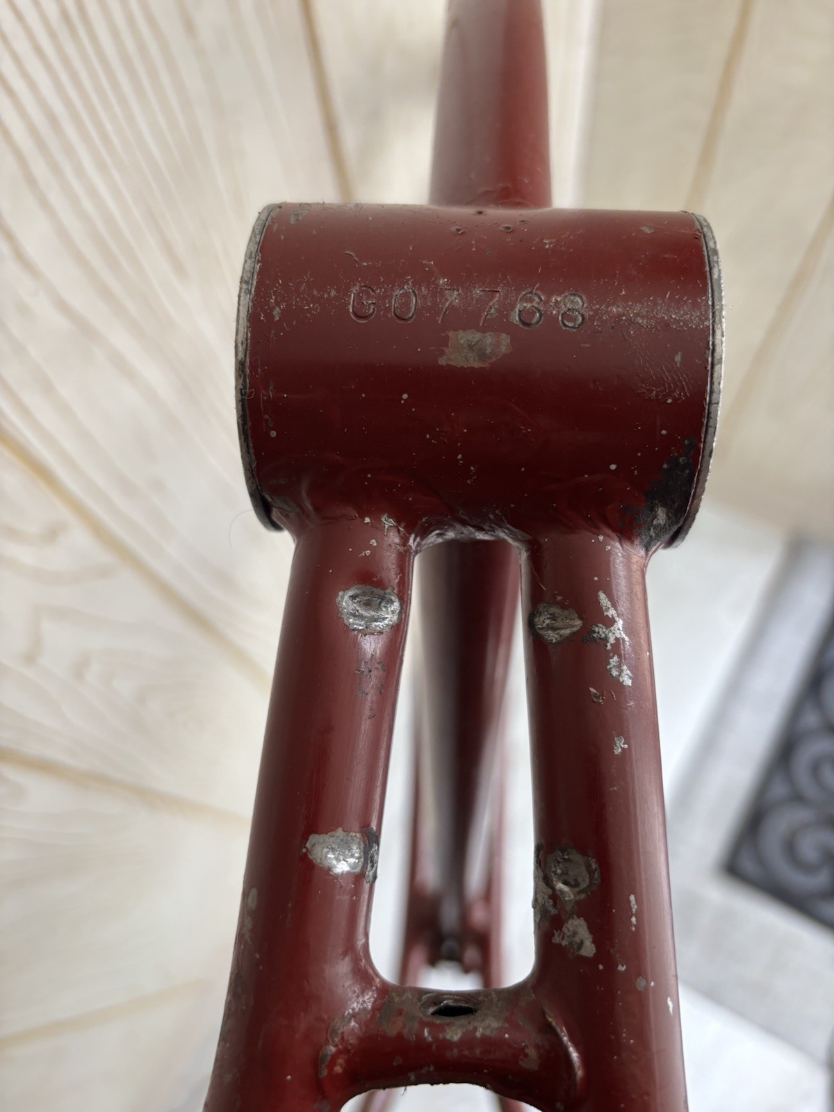 Prewar 1941 Schwinn Excelsior Autocycle Maroon Ivory Cantilever Frame