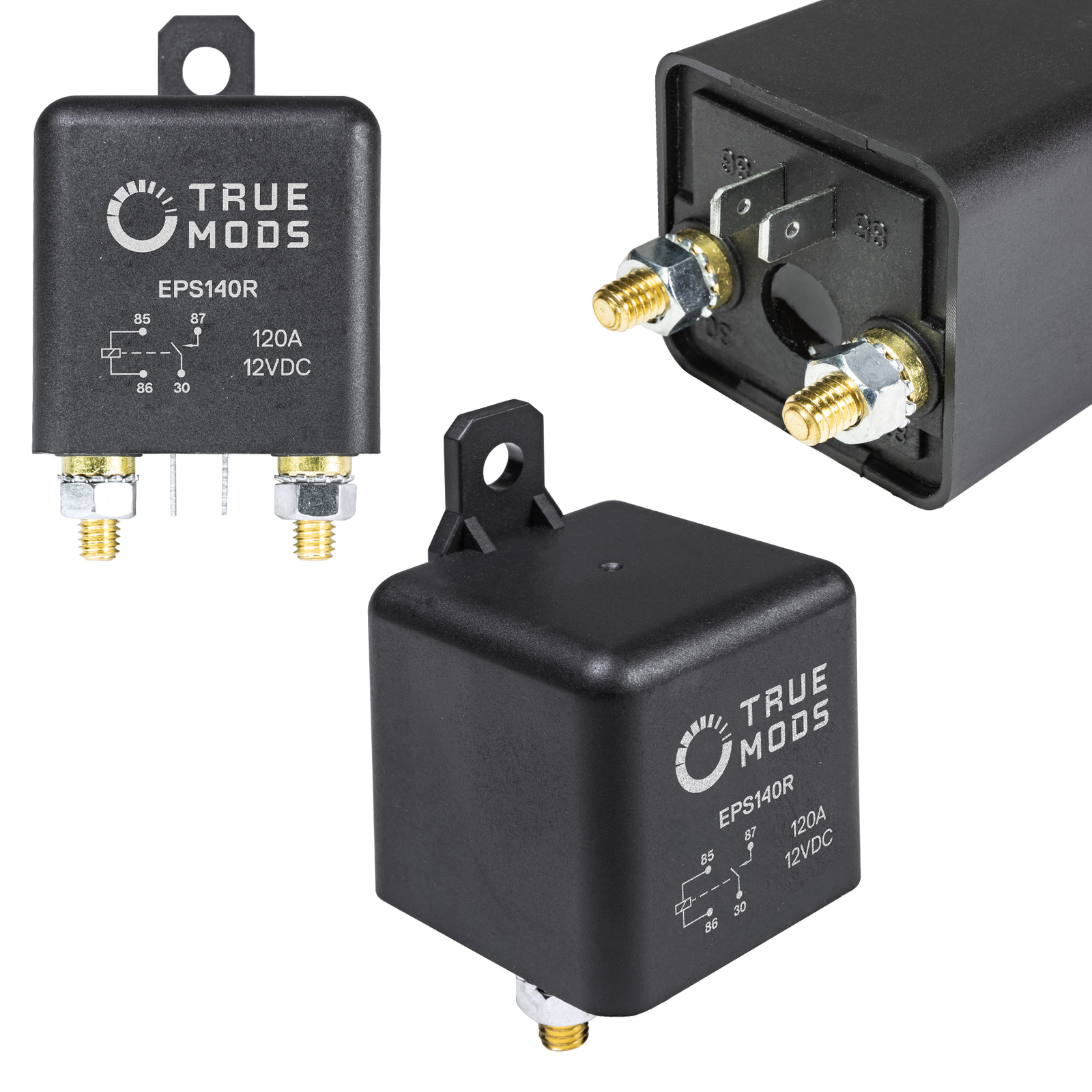 OLS 12V 120 Amp Split Charge Relay Switch - 4 Terminal Trucks Marine Boat Relays