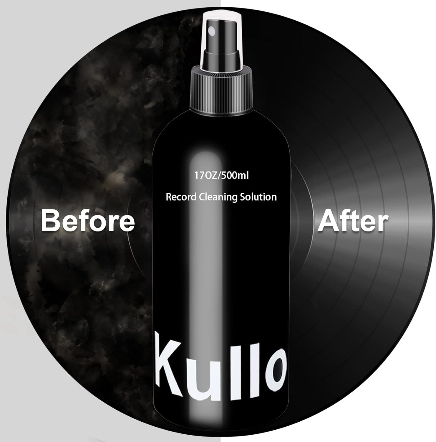 Complete Record Player Cleaning Kit: 17oz Anti-Static Cleaner & Accessories