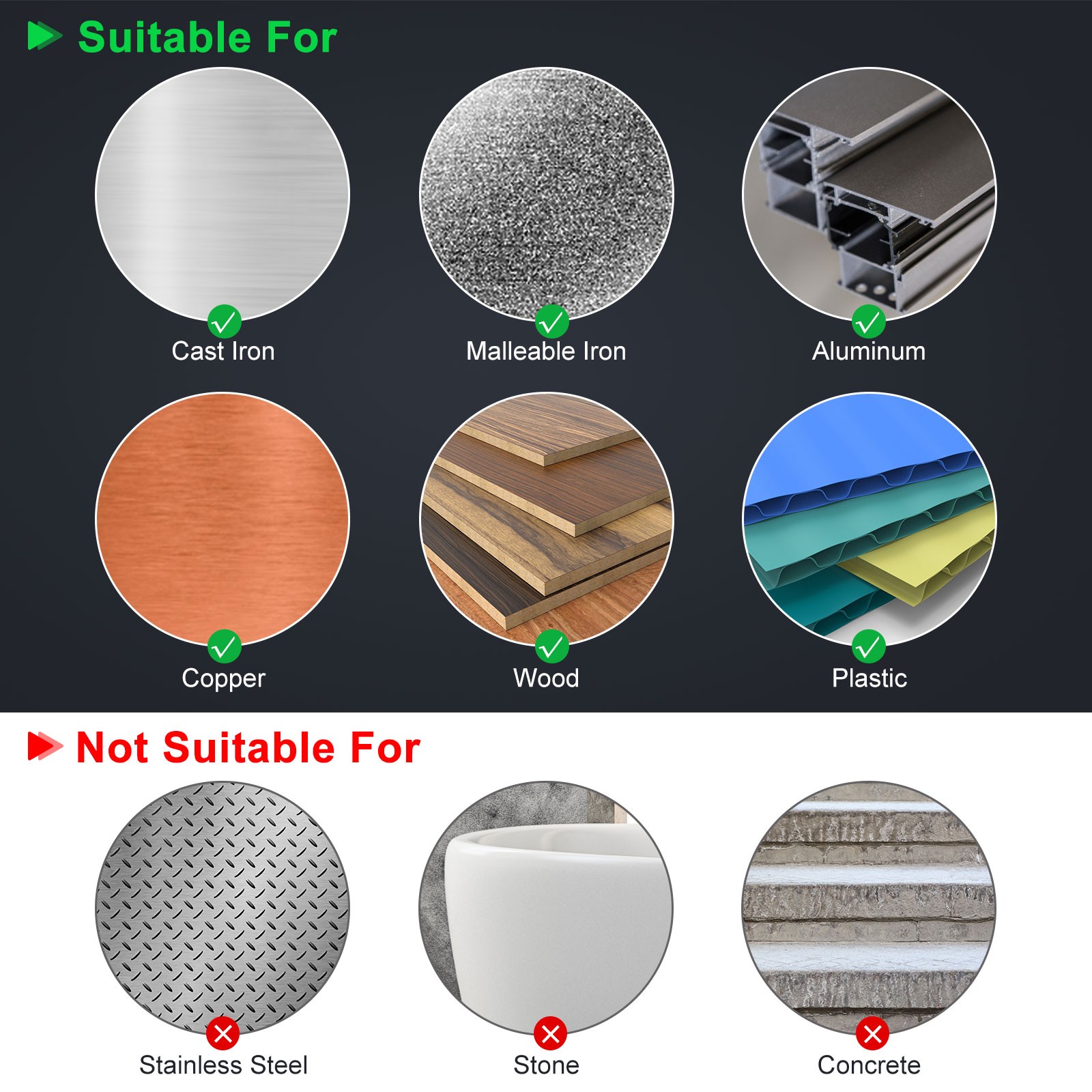 12pack Cobalt Drill Bit Set 12 Sizes M35 Twist Drills for Metal Hex Shank Bits