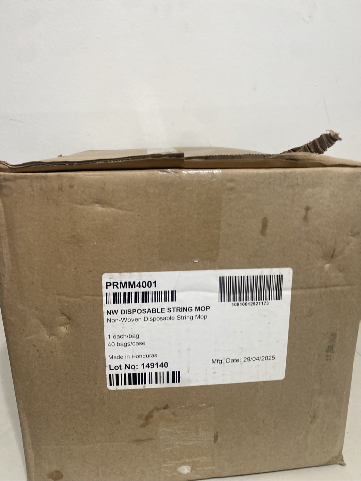 Contec Disposable Nonwoven String Mop heads box of 40