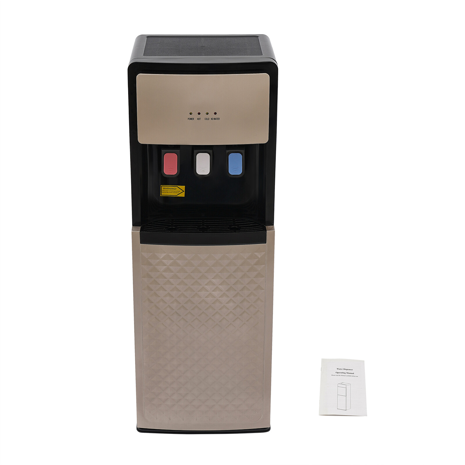 Bottom Loading Water Cooler Dispenser, 500W Hot & Cold Water Floor Standing