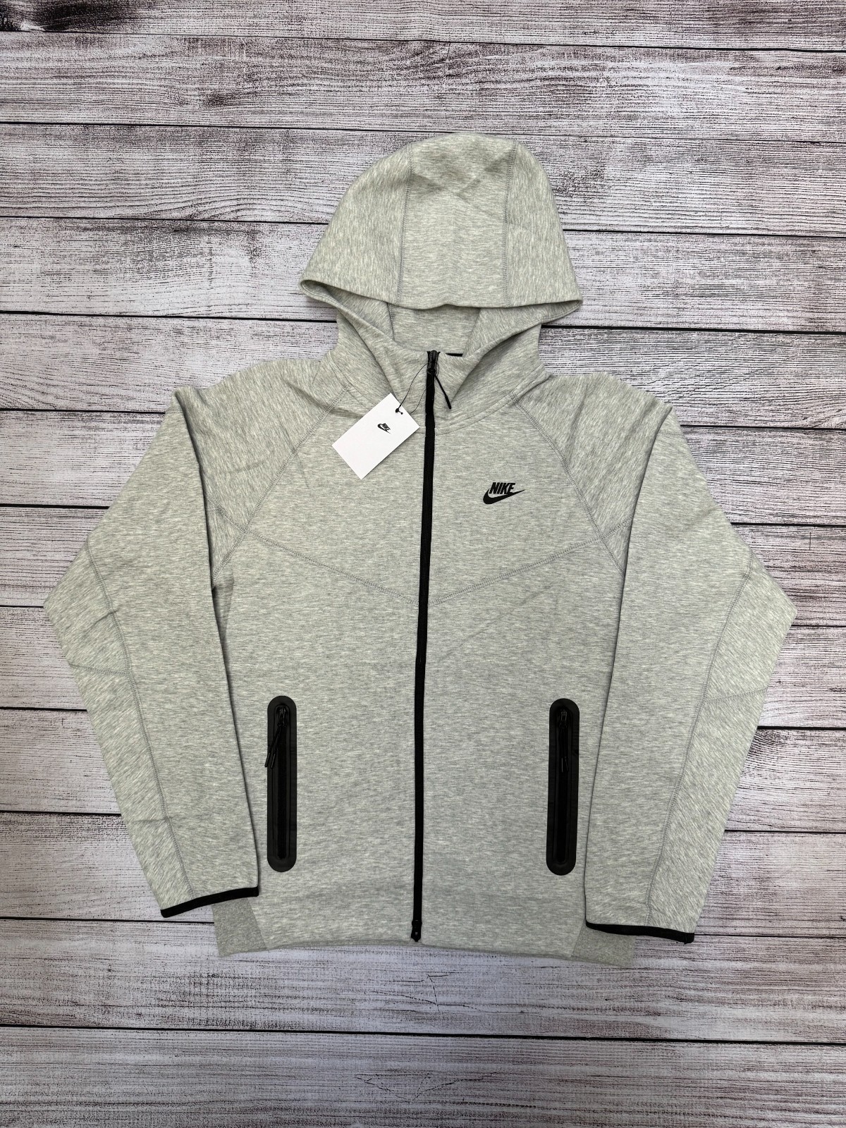 NEW Nike Sportswear Tech Fleece Full-Zip Hoodie & Joggers Set Grey Size S-XL