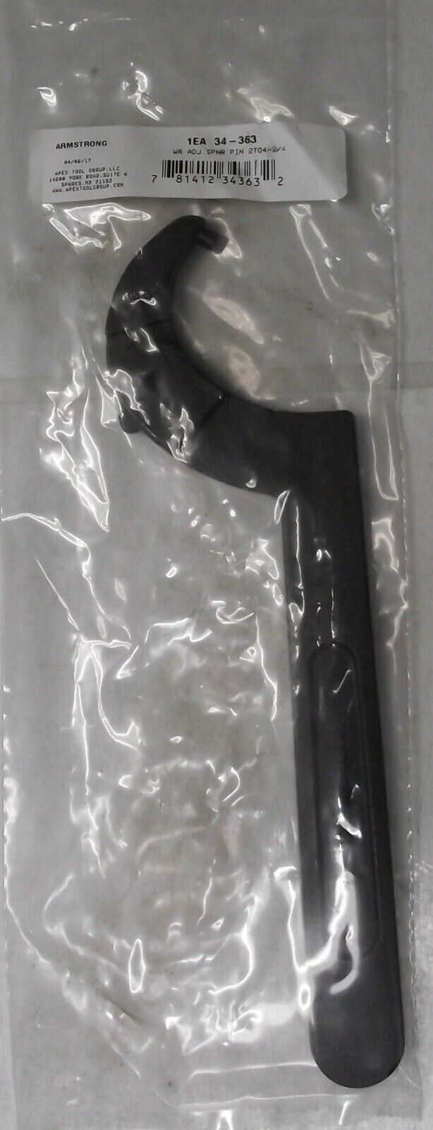 ARMSTRONG TOOLS 34-363 Adjustable Pin Spanner Wrench