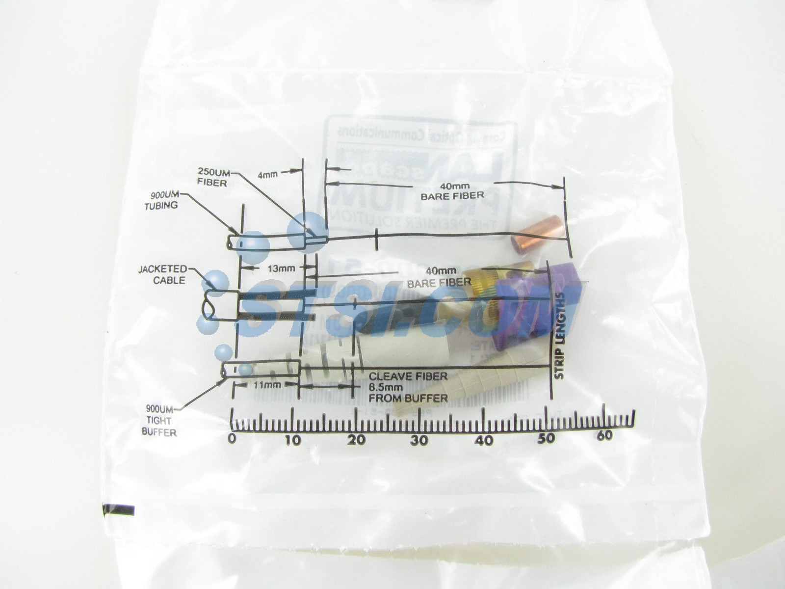 (25) Corning Unicam ST MM 62.5 OM1 Fiber Optic Connector 95-000-51 2016 ~STSI