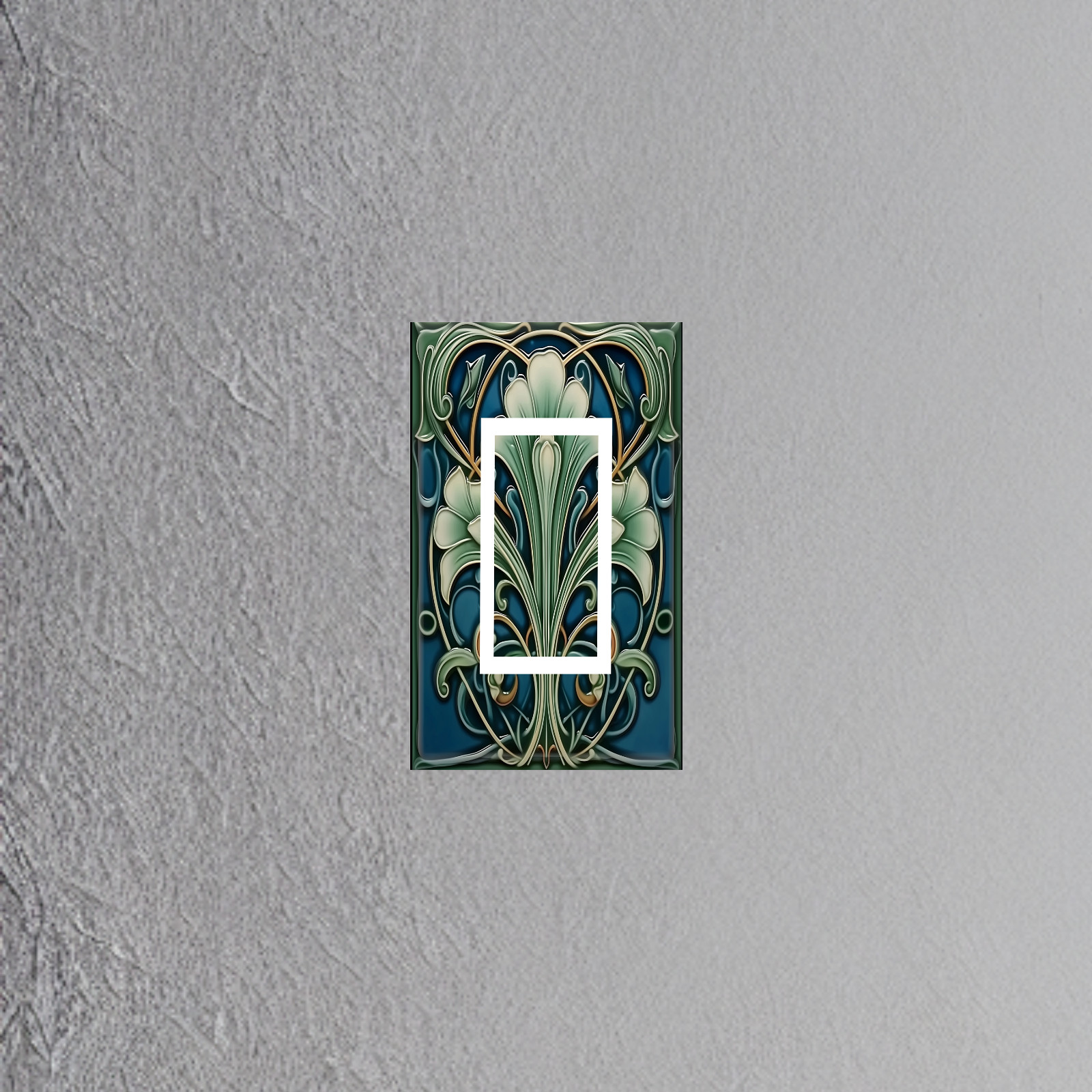 Art Nouveau Vine-stained glass design Light Switch Plate outlet cover home decor