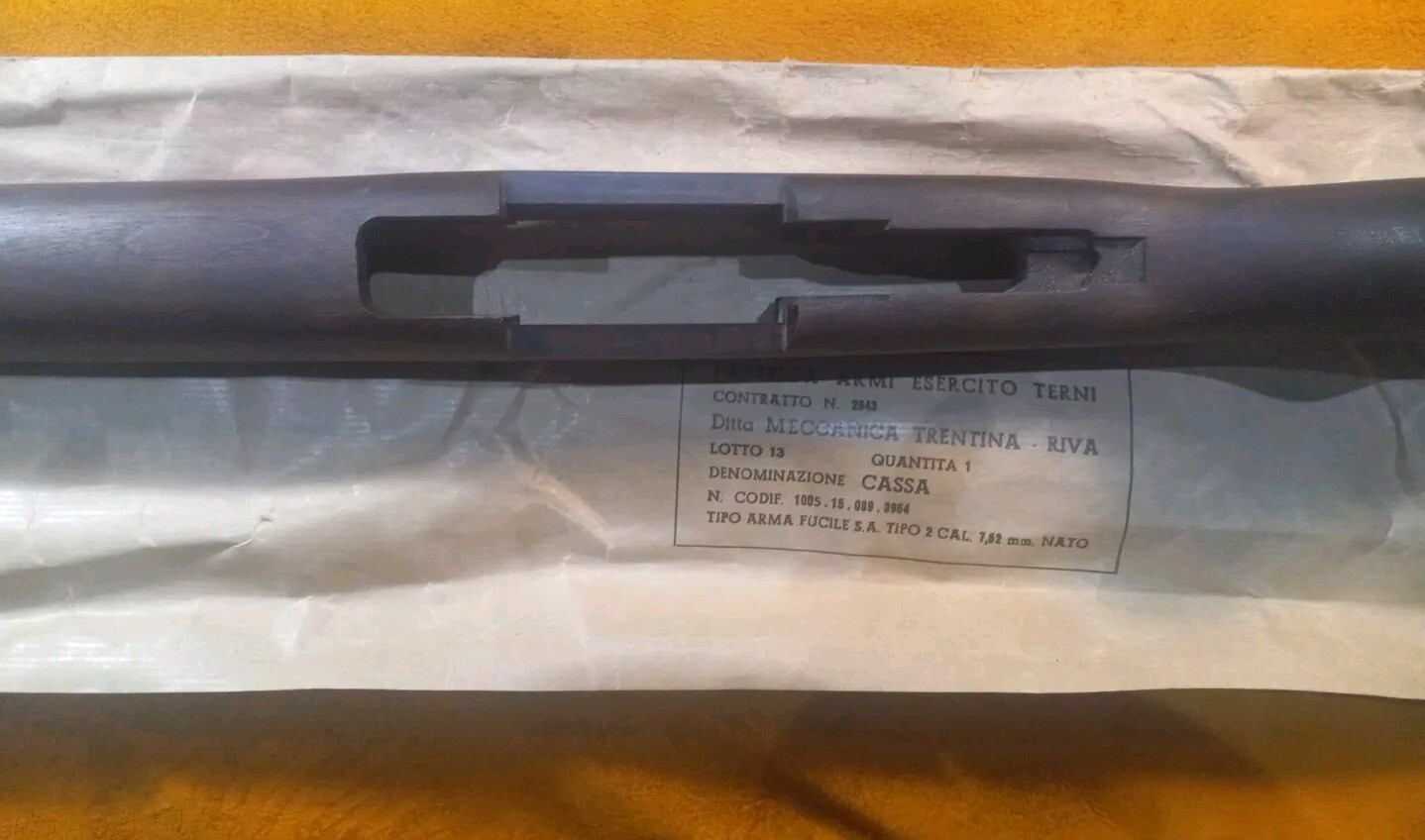 BM59 BM59E Stock Fabrica Armi Esercito Terni Meccanica Trentina M1 Garand WWII