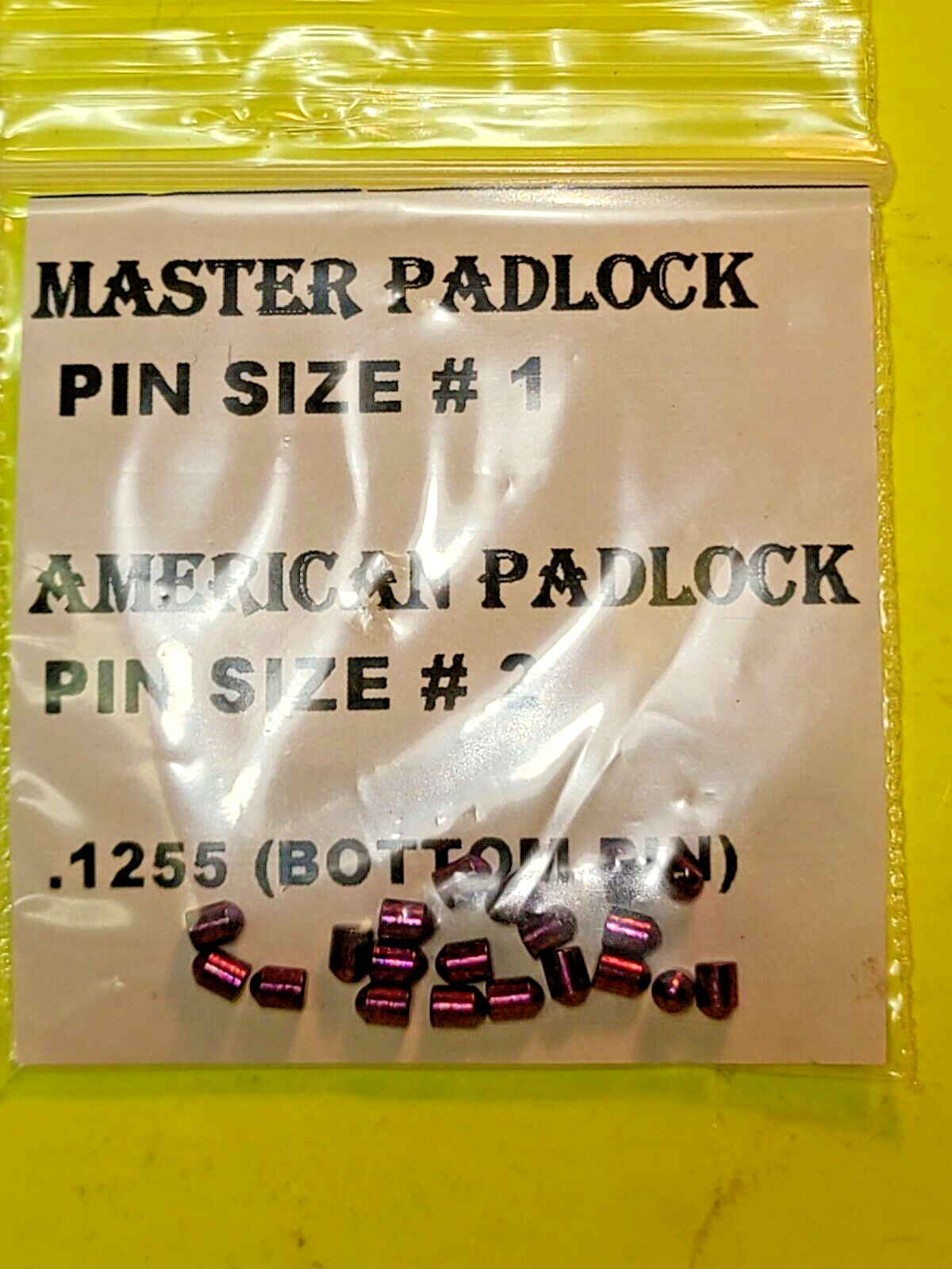 MASTER AMERICAN LOCK PADLOCK CYLINER REKEY PIN SET KIT LOT LOCKSMITH LOCK SPORT