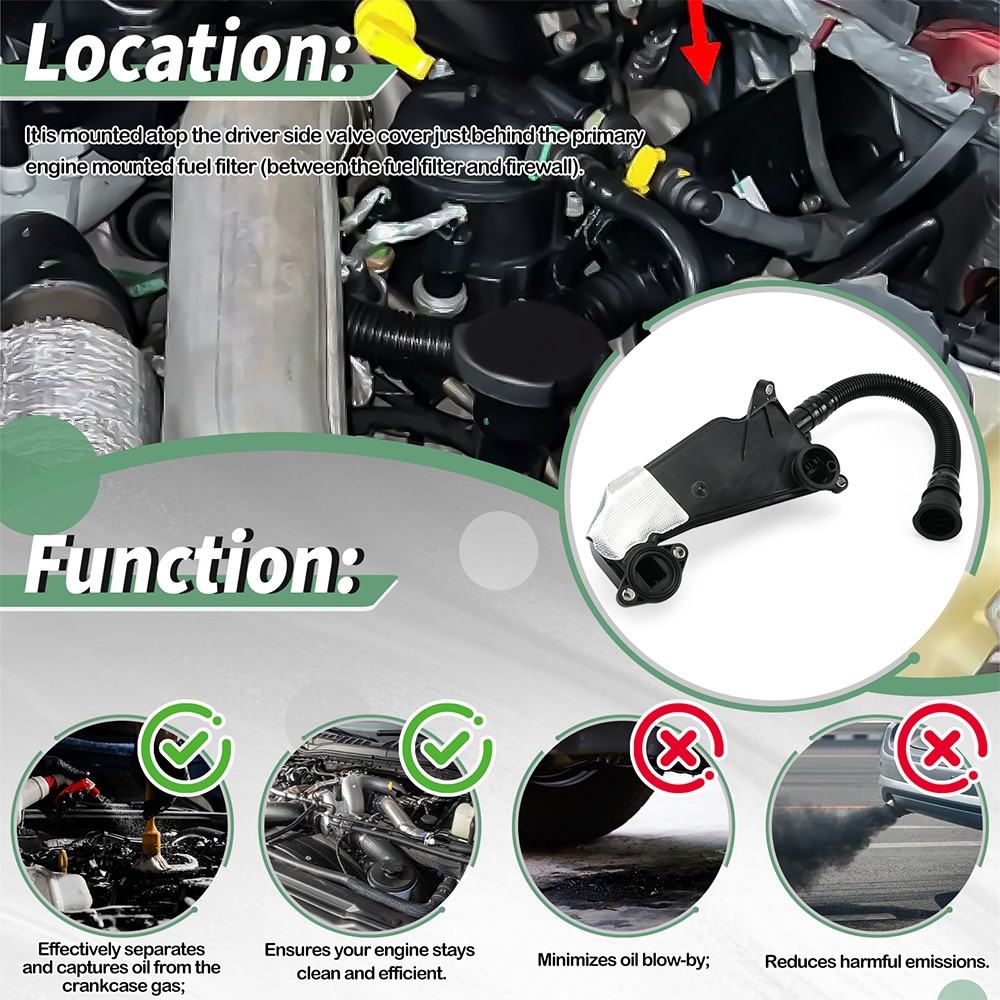 Ford OEM Crankcase Filter 2023-2024 6.7L Powerstroke Upgrade For 11-22 Models