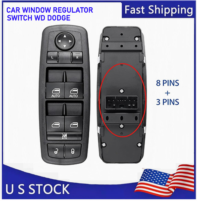 Power Window Master Switch for 2011–2019 Dodge Charger Driver Side Control