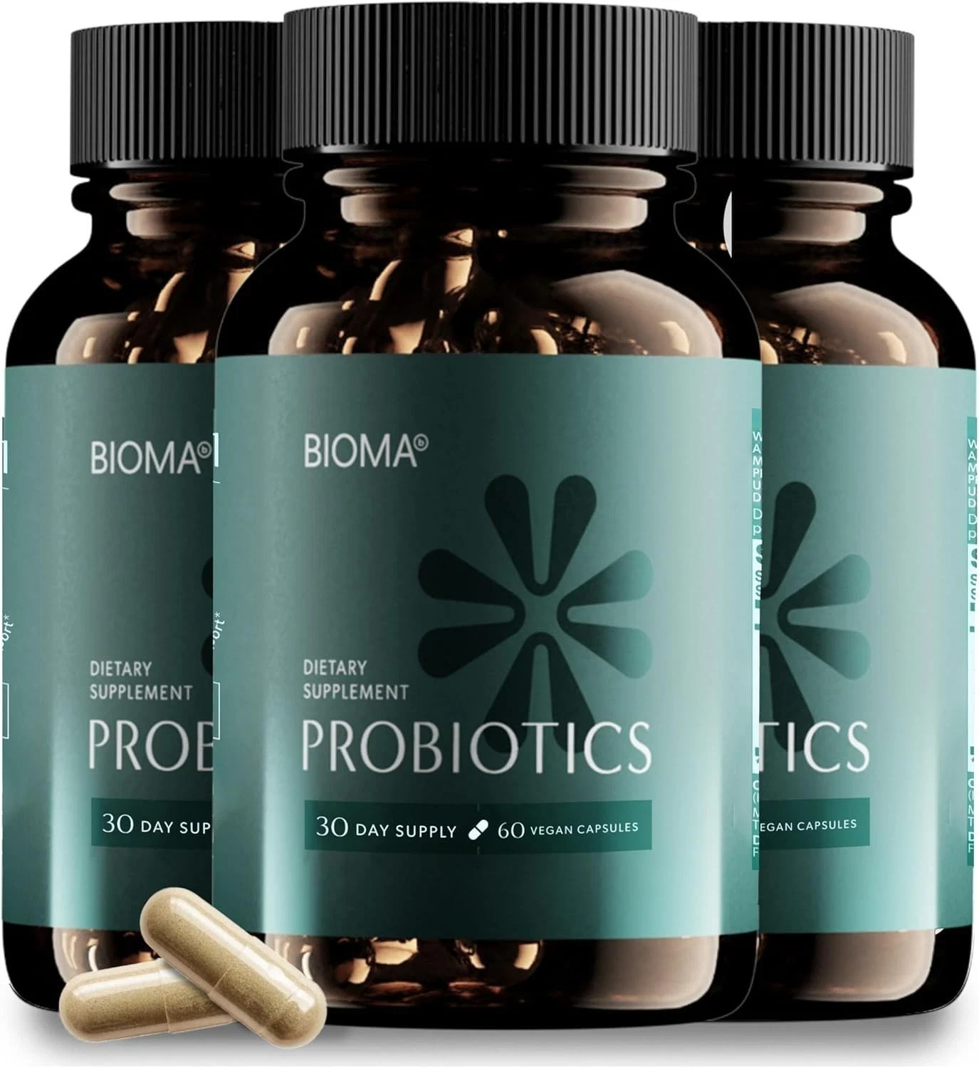 1-3 Pack BIOMA Probiotics Digestive Health Gut Support for Men&Women 60Capsules