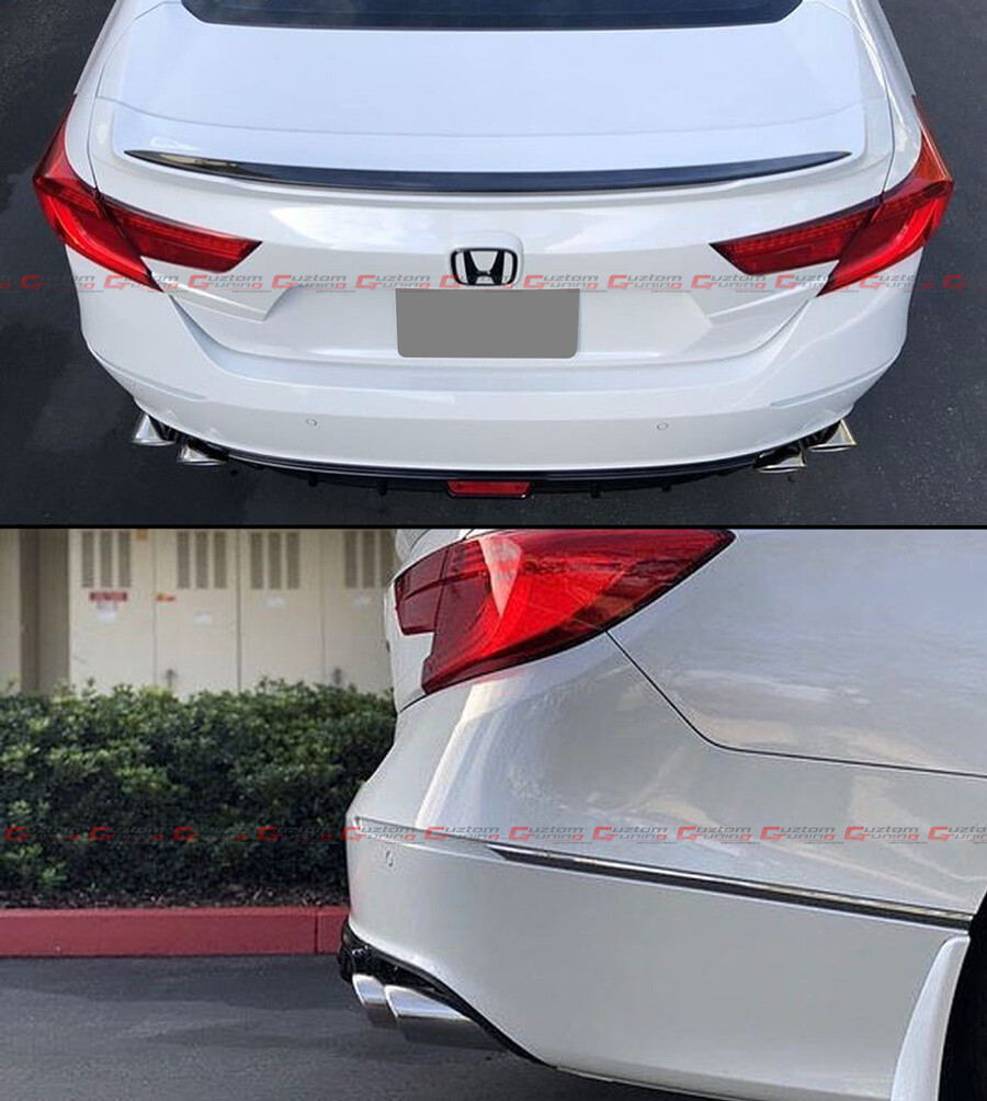 FOR 18-2022 HONDA ACCORD SPORT TOURING AKASAKA QUAD TIP MUFFLER EXHAUST FINISHER