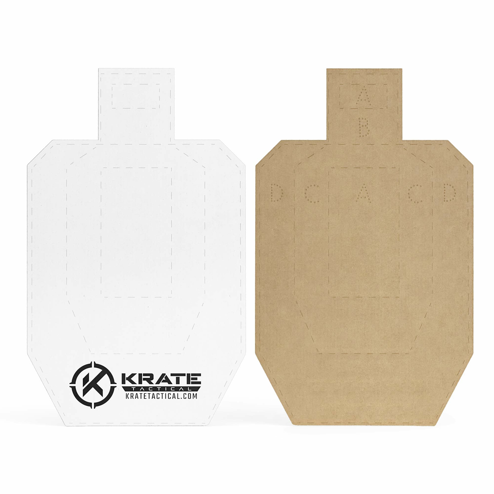 KRATE Tactical Torso Cardboard Competition Paper Silhouette Shooting Targets