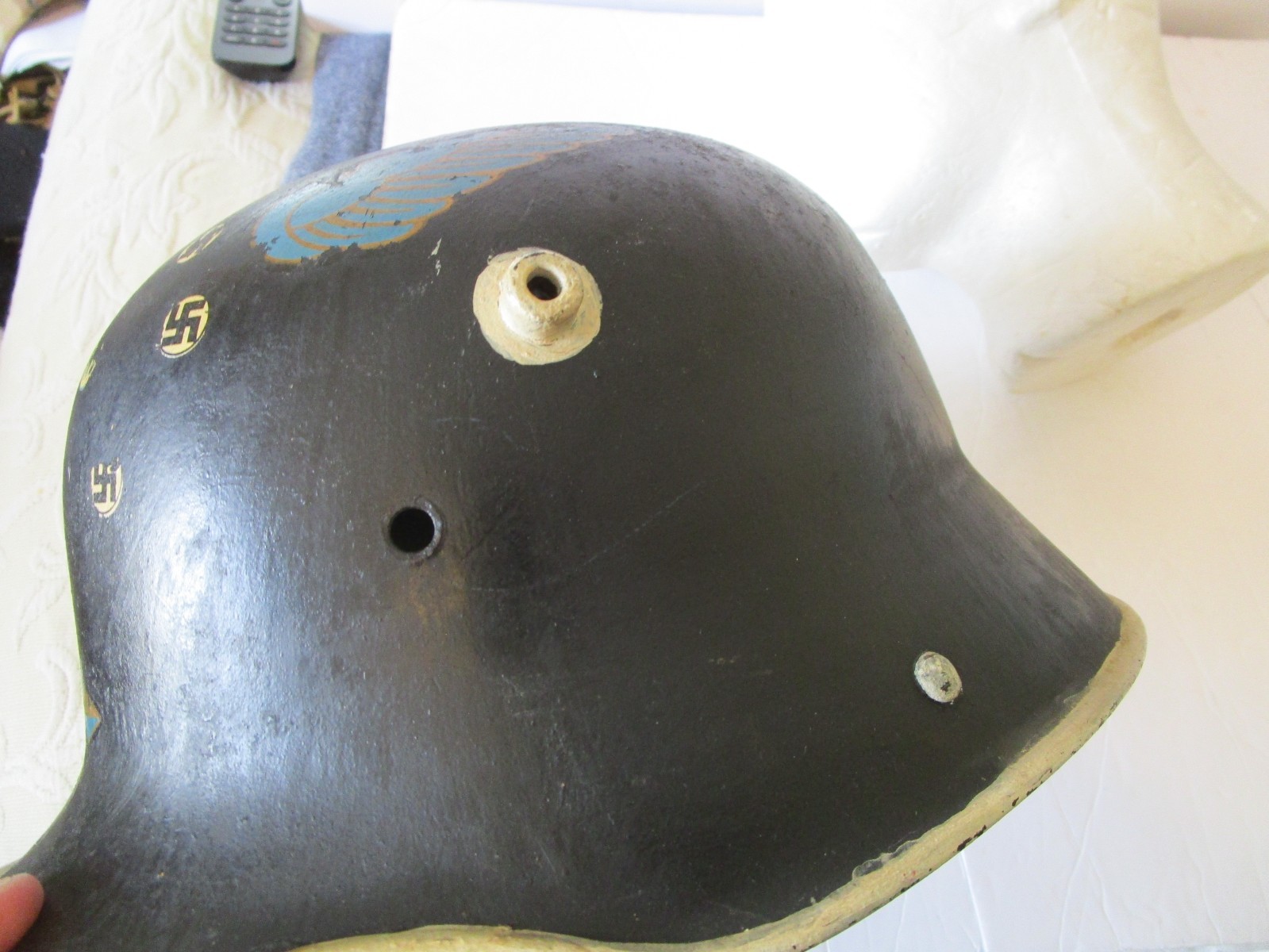WW2 25th Infantry Souvenir Geman Helmet