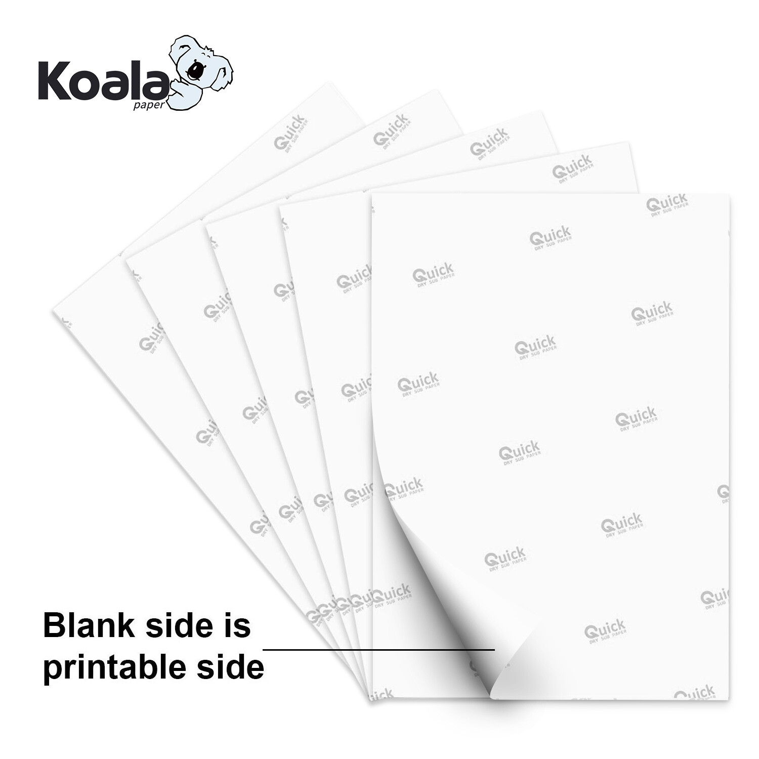 200 Sheets Koala eco Sublimation Paper 8.5x11 for Sublimation Printer Epson 115g