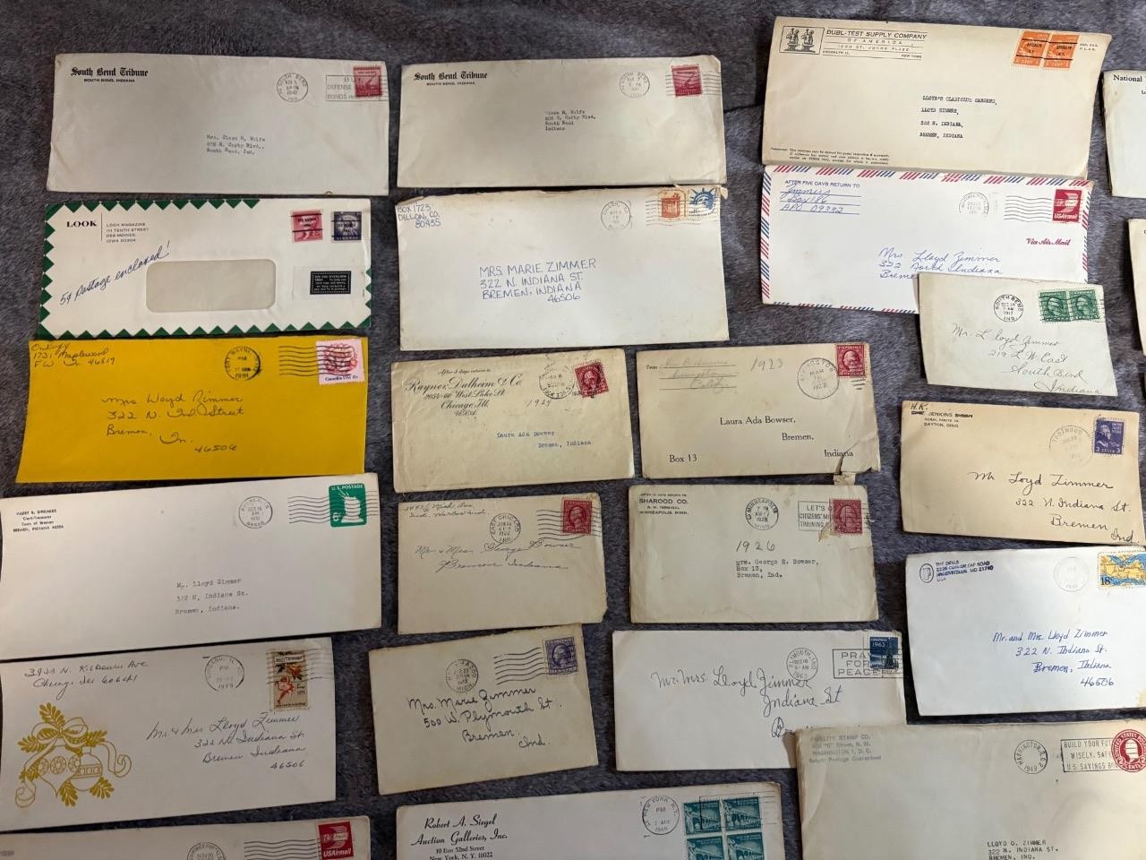 200+ Vintage Stamped Envelopes w/ Gladiolus Flower Gardens Related Letters
