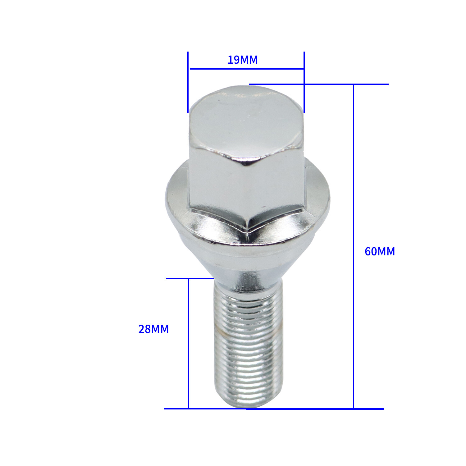 20pcs M12x1.25 Wheel Lug Bolts For Jeep Cherokee Compass Chrysler 200 Dodge Dart