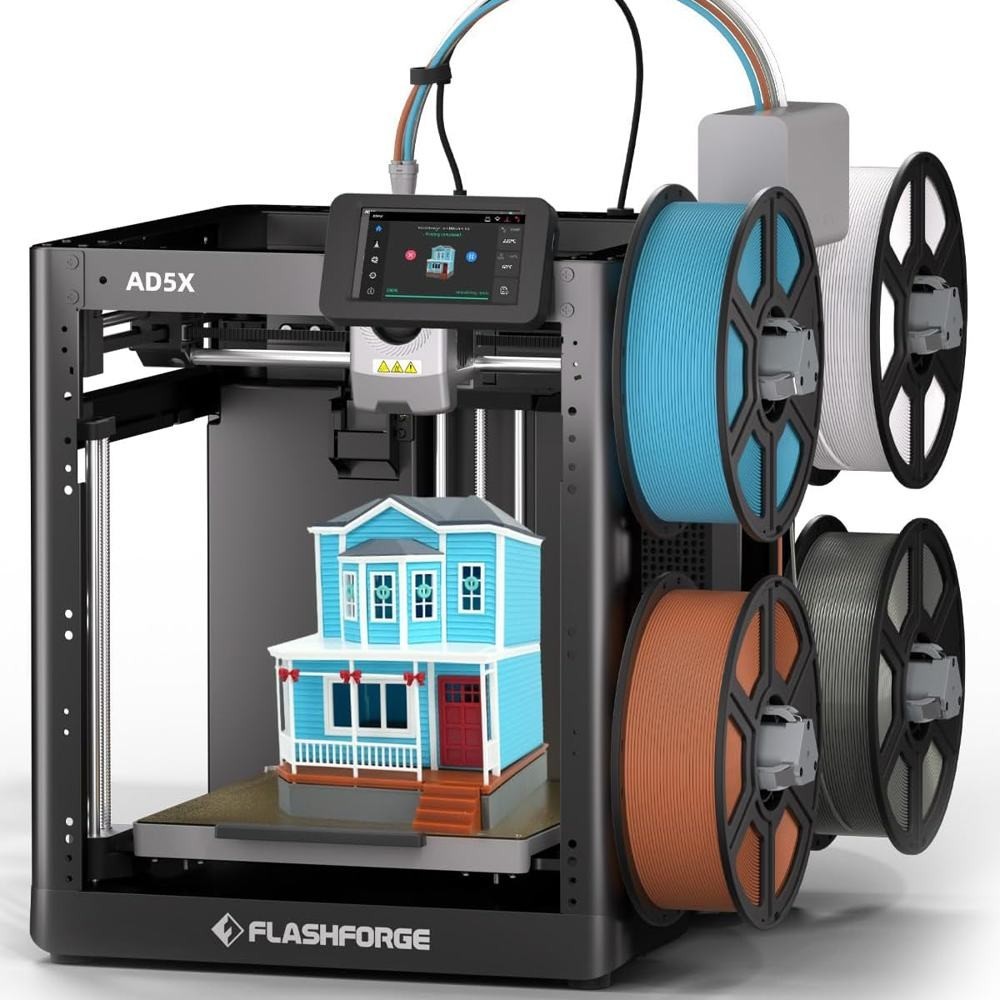 FLASHFORGE 3D Printer AD5X Upgraded 4 Color Printing IFS Intelligent Filament