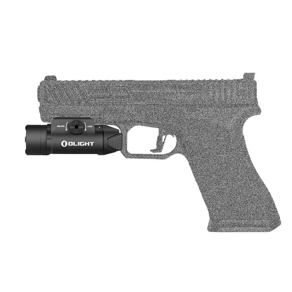 Olight PL-3R Valkyrie Rechargeable Rail Mounted Tactical Light, Black, 1500 Lume