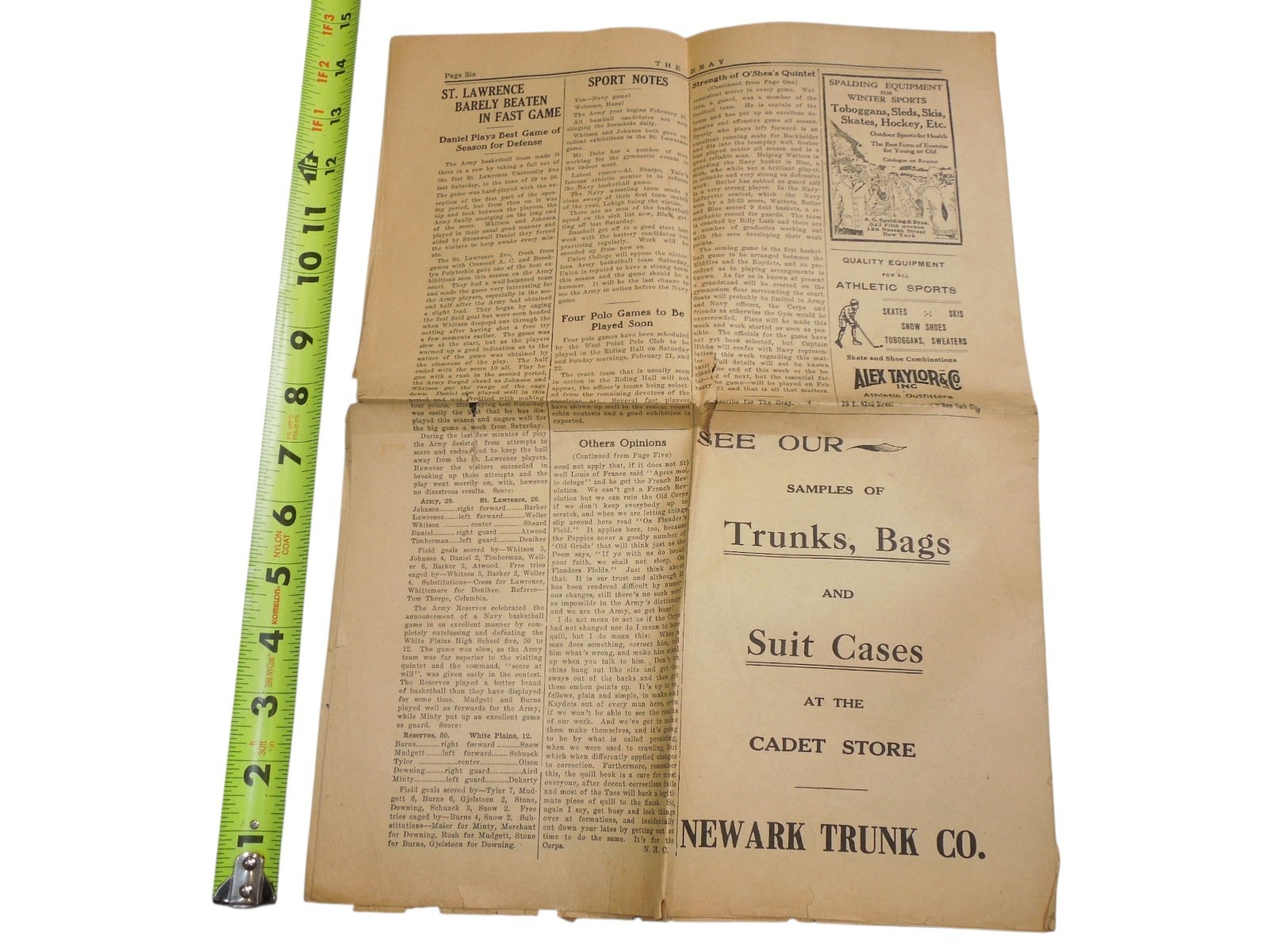 Original US Military Academy West Point THE BRAY 1920 Cadet Newspaper Q7