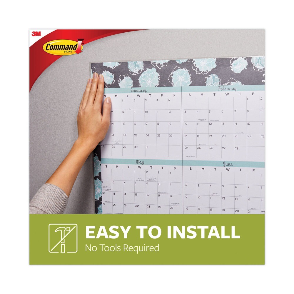 Command 17024S256NA 1.63 x 2.75 Removable Poster Strips - White (256/Pack) New