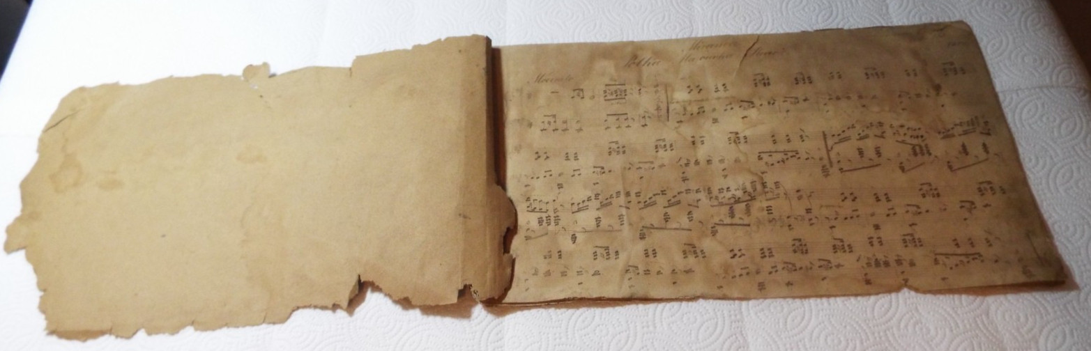 ANTIQUE 1800s HANDWRITTEN SHEET MUSIC WITH SIGNATURES GERMAN COMPOSERS READ!!!!