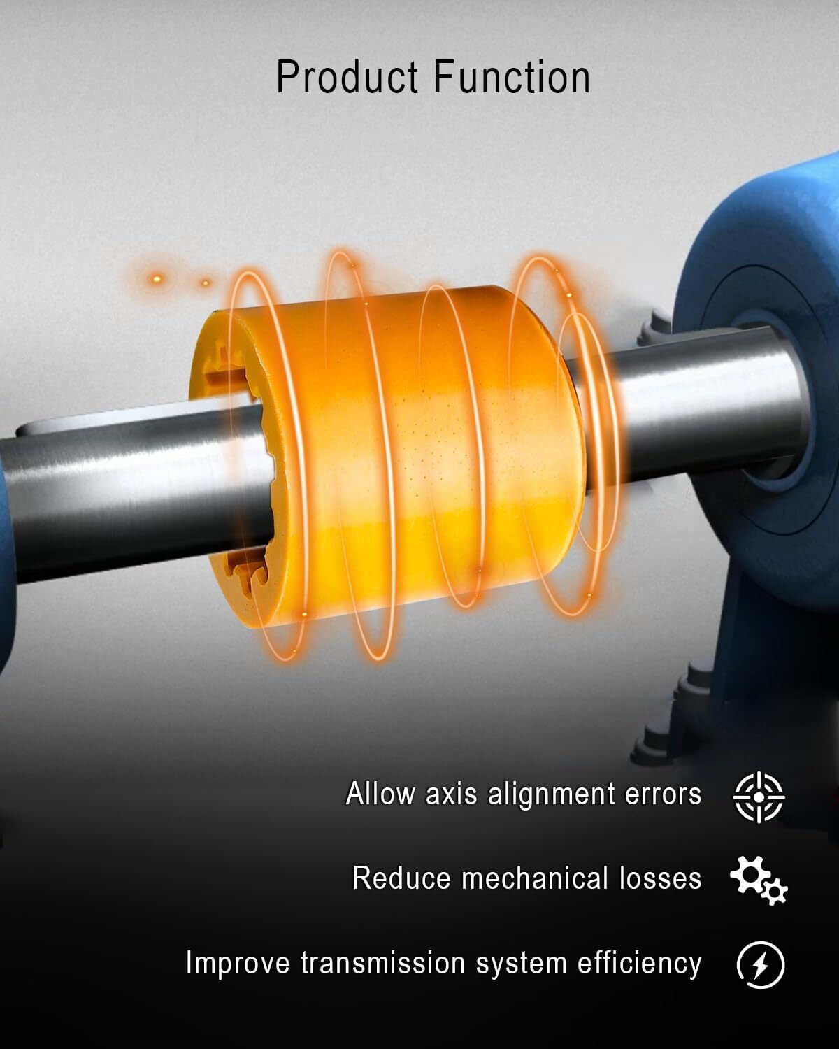 For Wacker RD880, RD11, RD12-90, RD16-100 Flexible Coupler Sleeve 5000178336 US